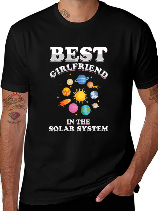 Best Girlfriend in the Solar System Graphic T-Shirt