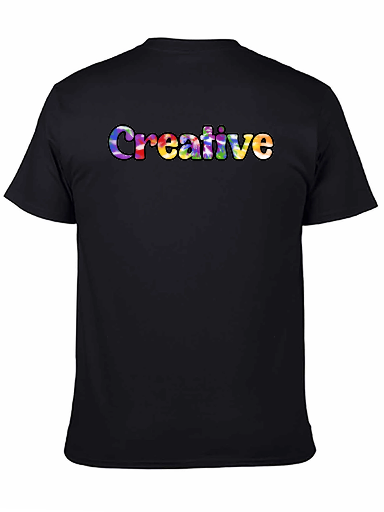 Creative Tie Dye Graphic Tee - Soft Cotton T-Shirt