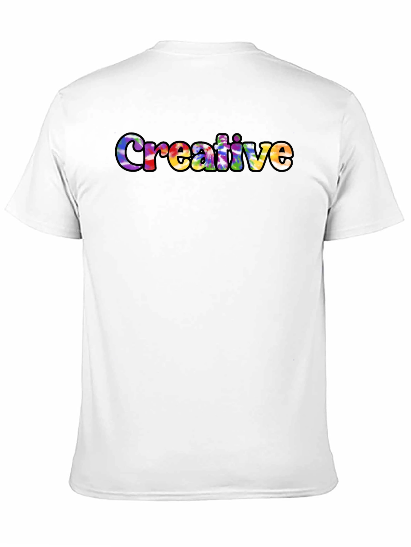 Creative Tie Dye Graphic Tee - Soft Cotton T-Shirt