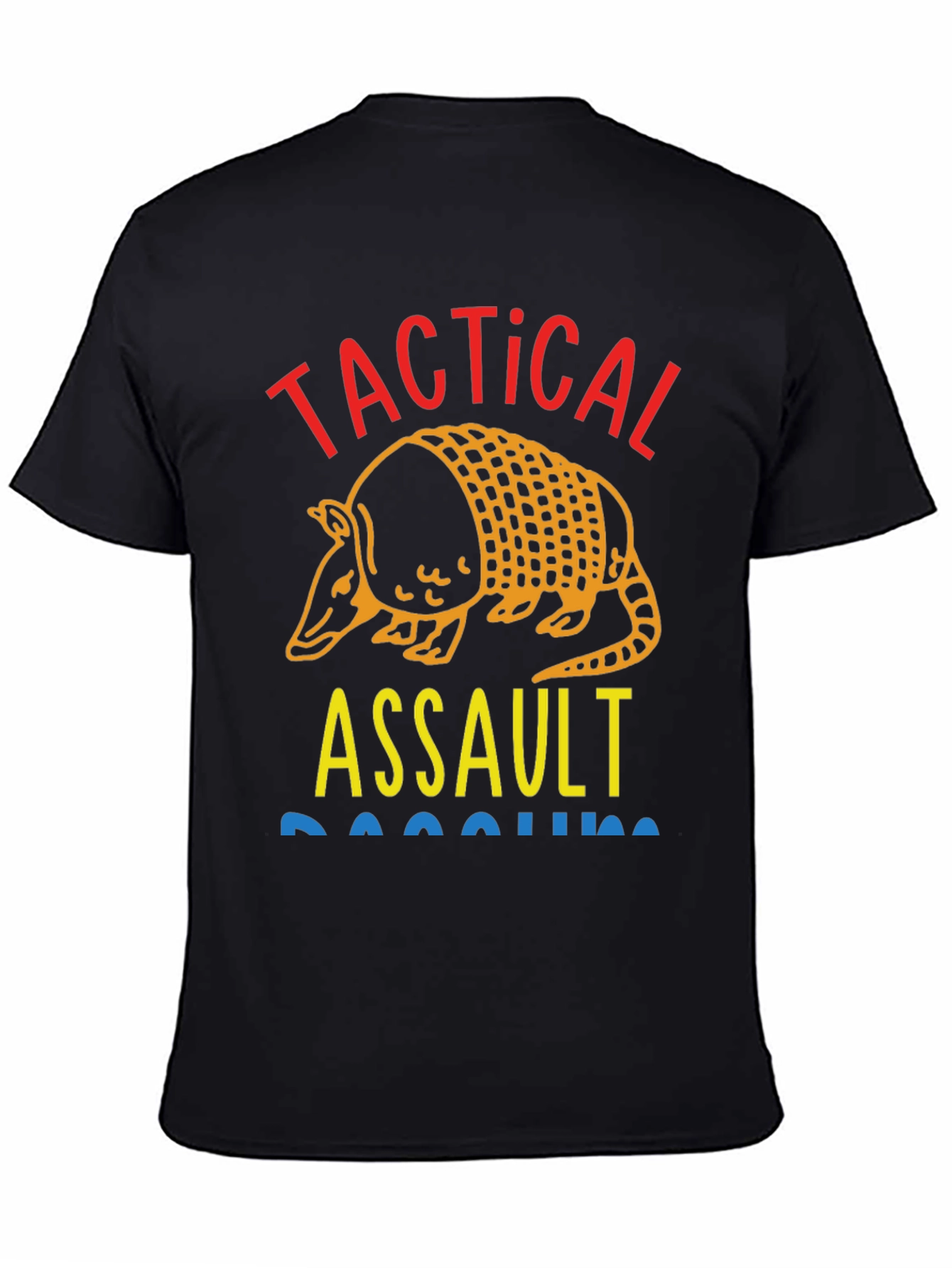 Tactical Assault Armadillo Novelty Graphic T-Shirt