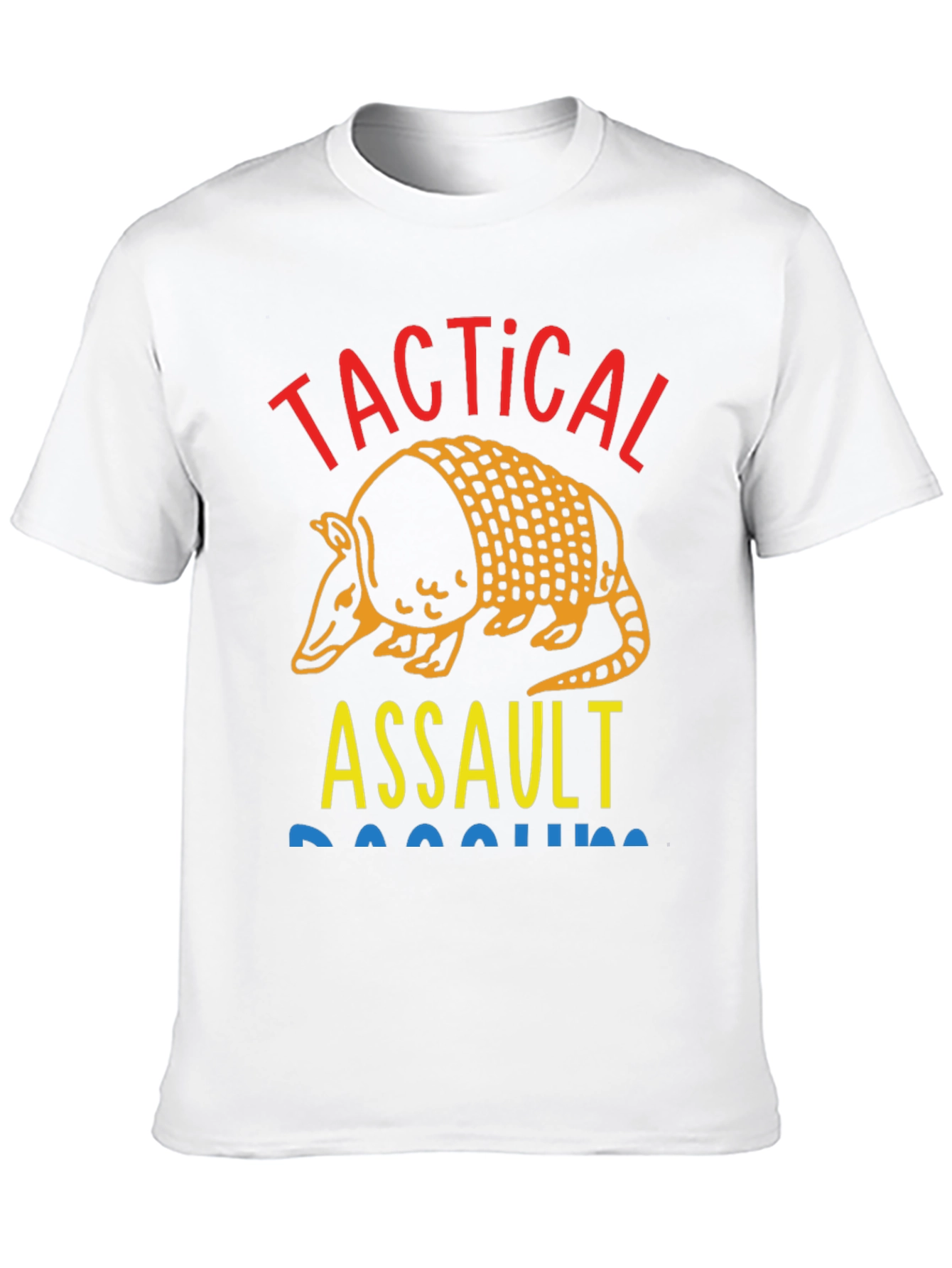 Tactical Assault Armadillo Novelty Graphic T-Shirt