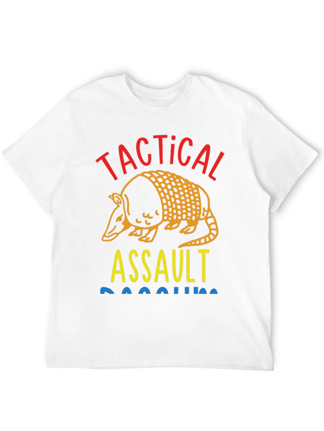 Tactical Assault Armadillo Novelty Graphic T-Shirt