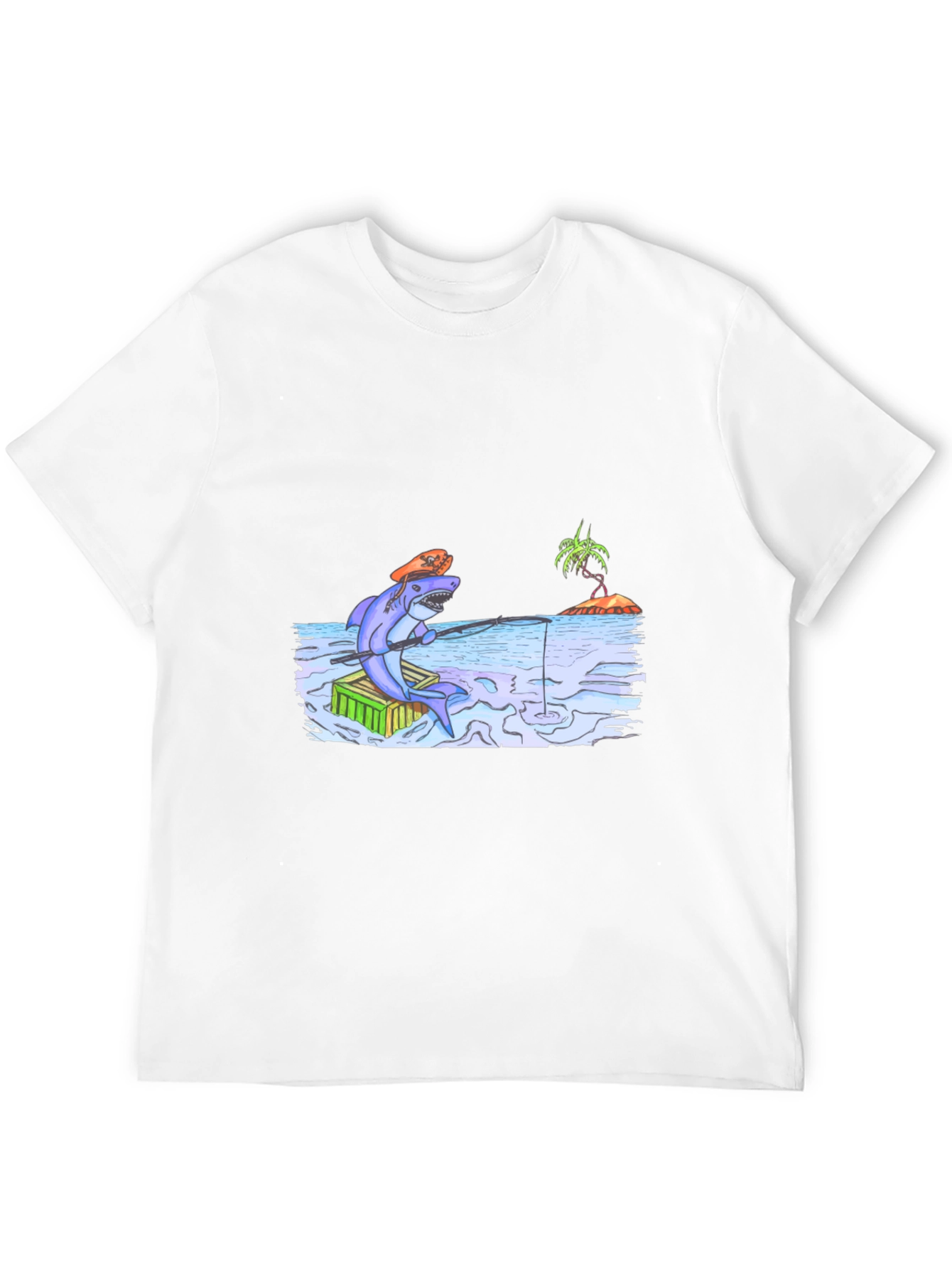 Shark Fishing T-Shirt - Unique Graphic Tee