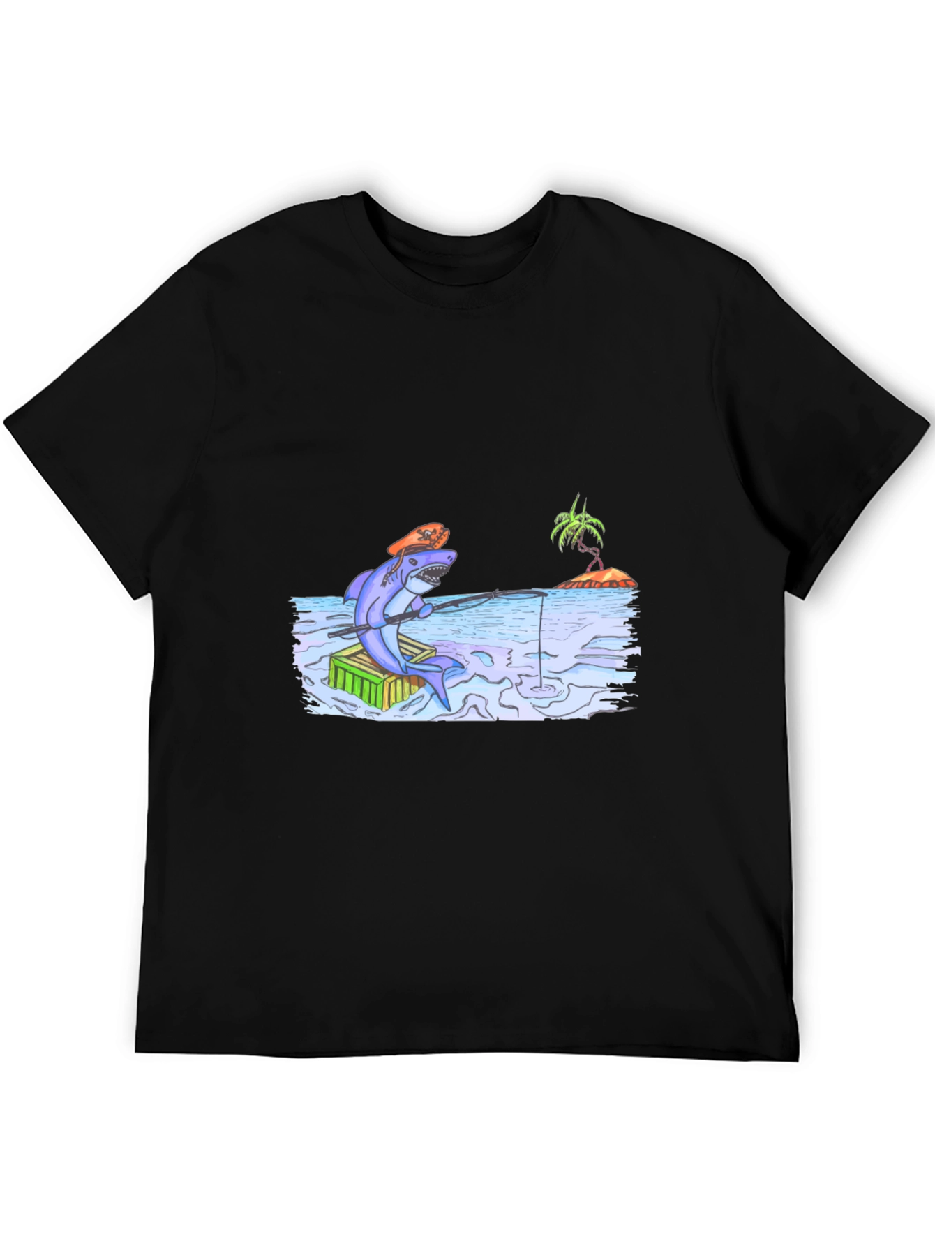 Shark Fishing T-Shirt - Unique Graphic Tee
