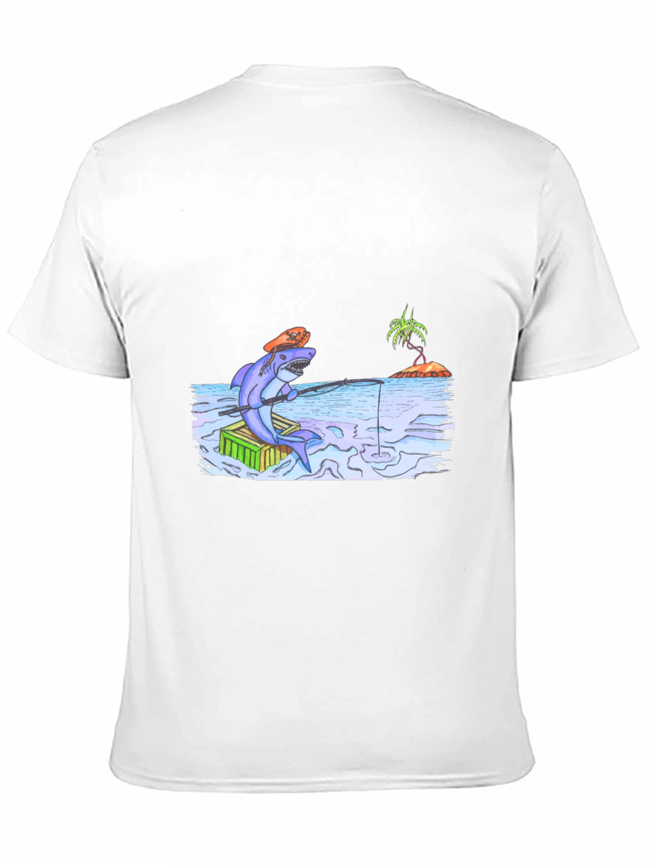 Shark Fishing T-Shirt - Unique Graphic Tee
