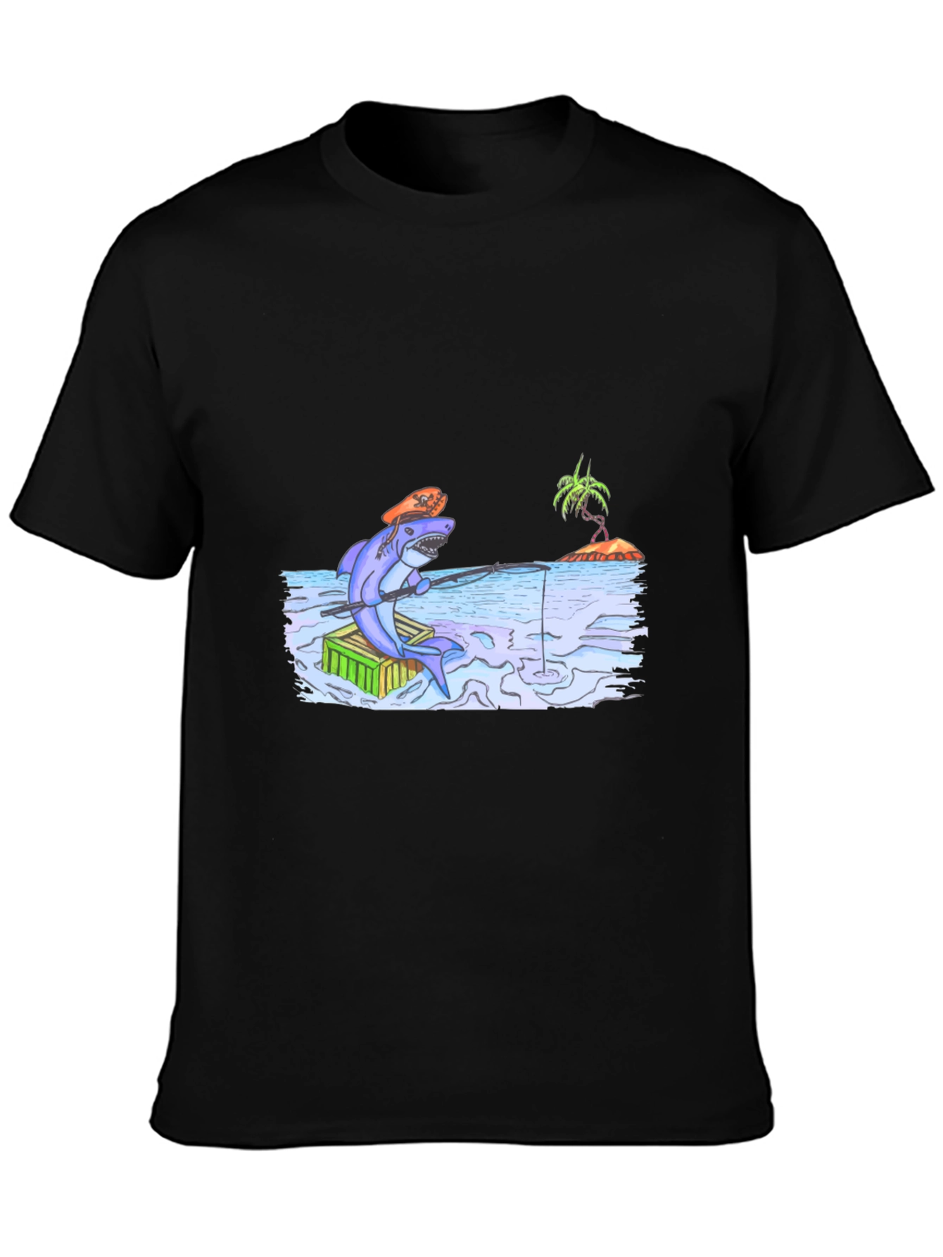 Shark Fishing T-Shirt - Unique Graphic Tee