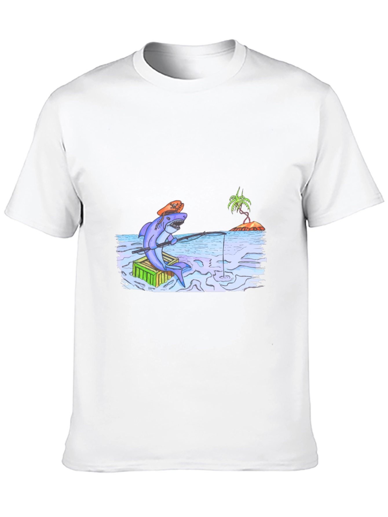Shark Fishing T-Shirt - Unique Graphic Tee