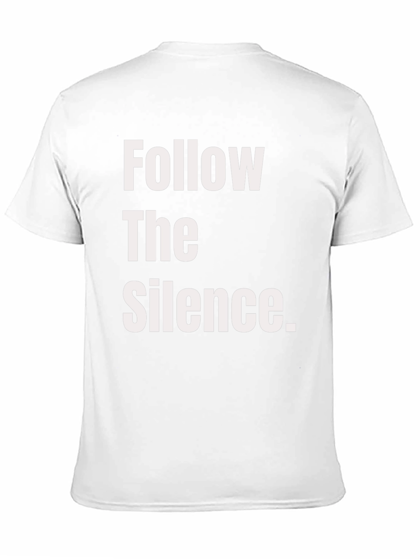 Follow The Silence Graphic Tee - Black Cotton T-Shirt
