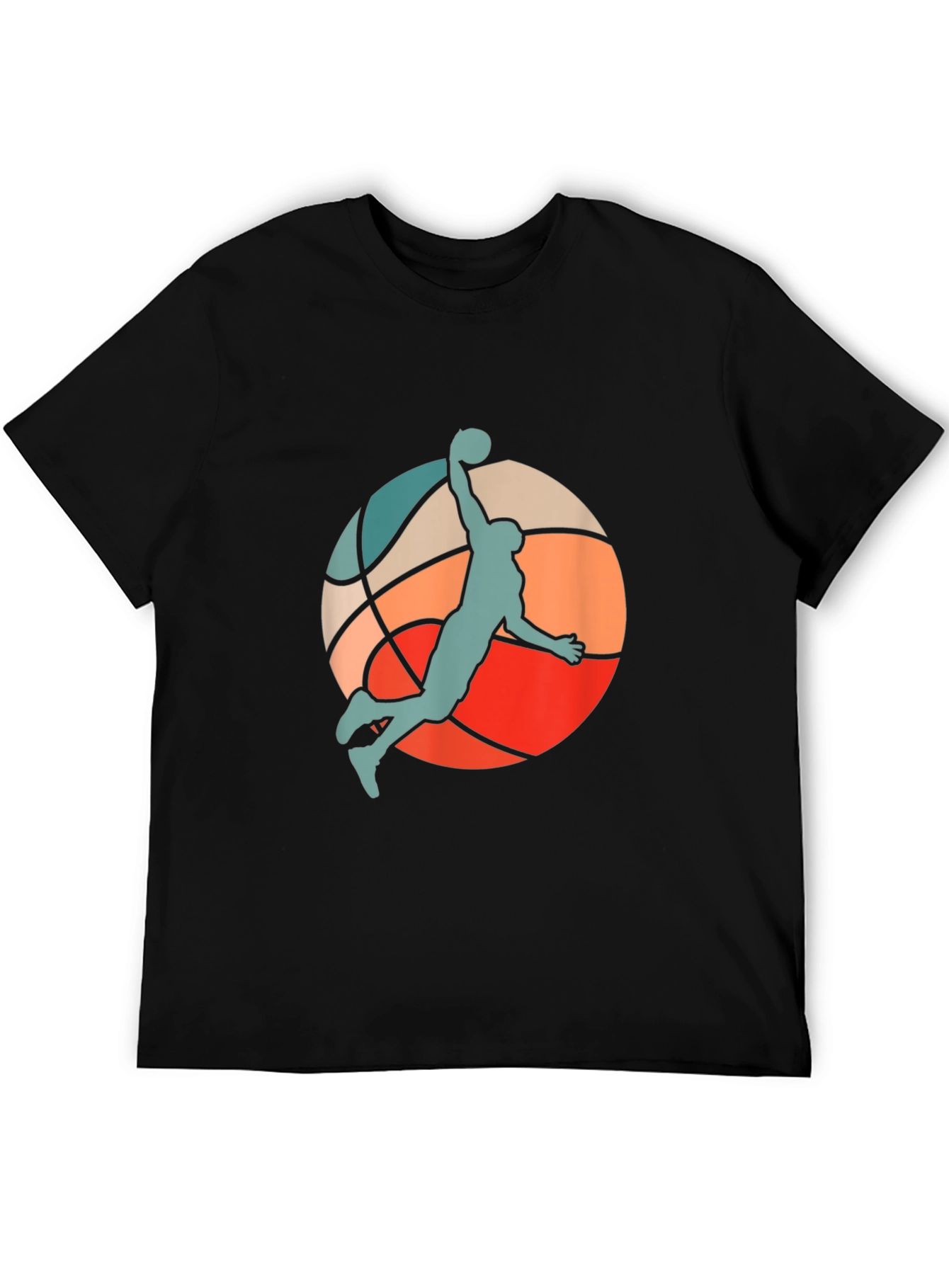 Retro Basketball Slam Dunk Graphic Tee
