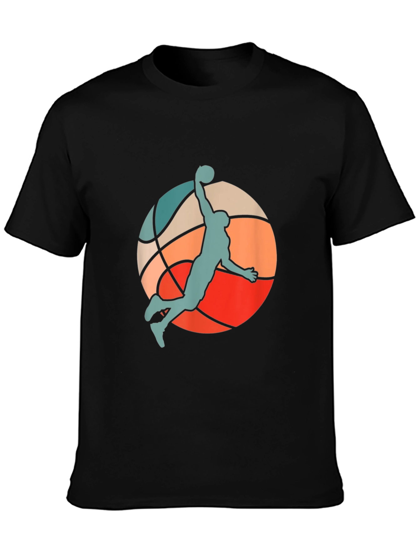 Retro Basketball Slam Dunk Graphic Tee