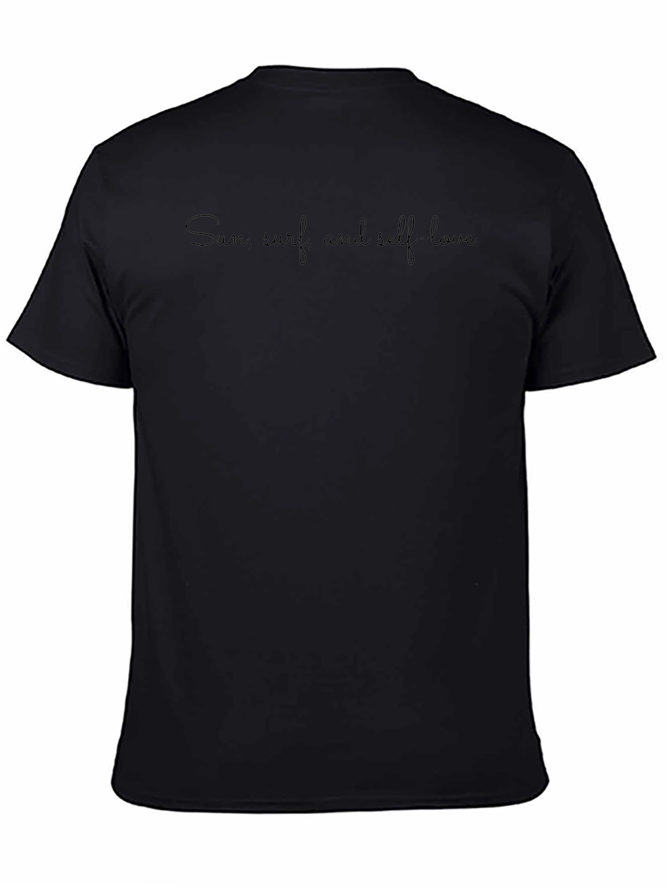 Sun Surf and Self-Love Black T-Shirt