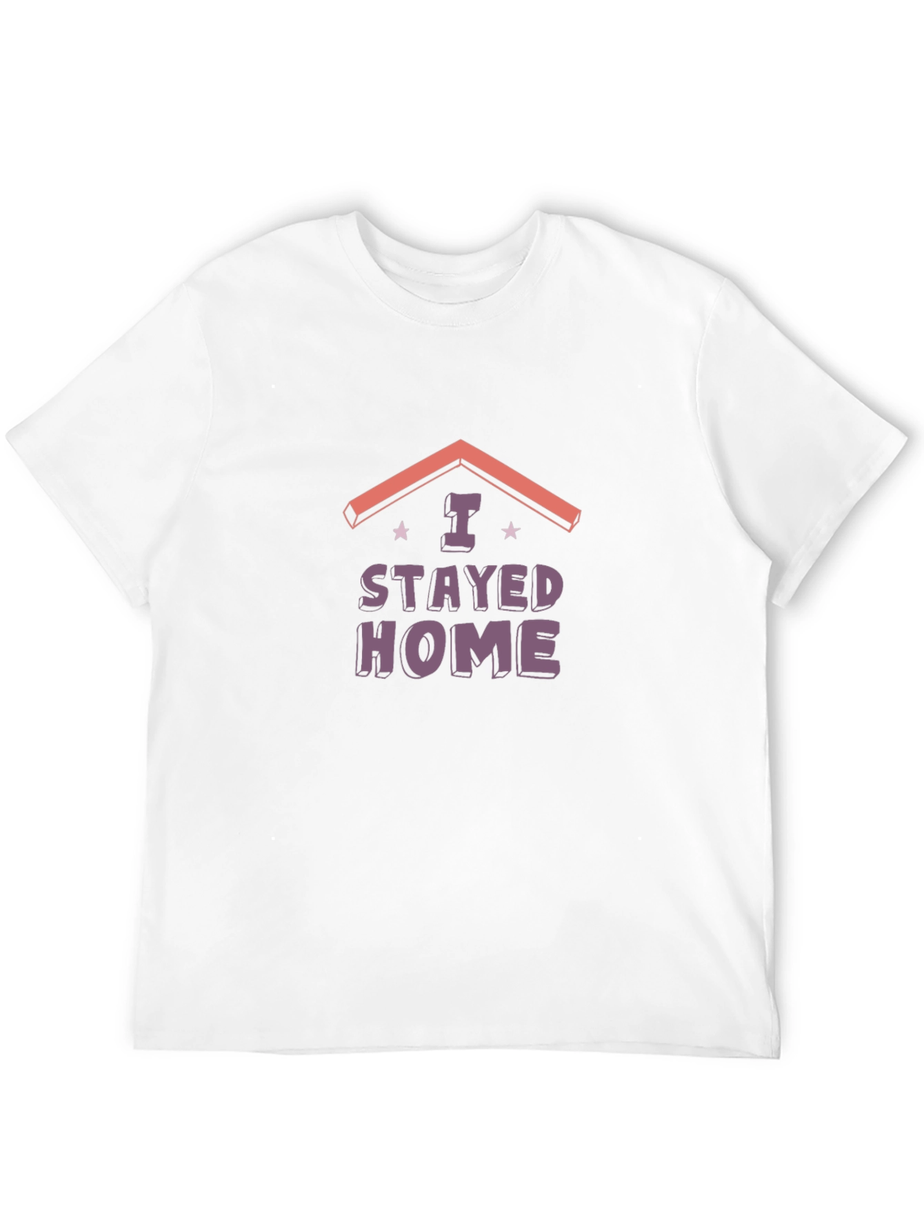 I Stayed Home Black Graphic Tee