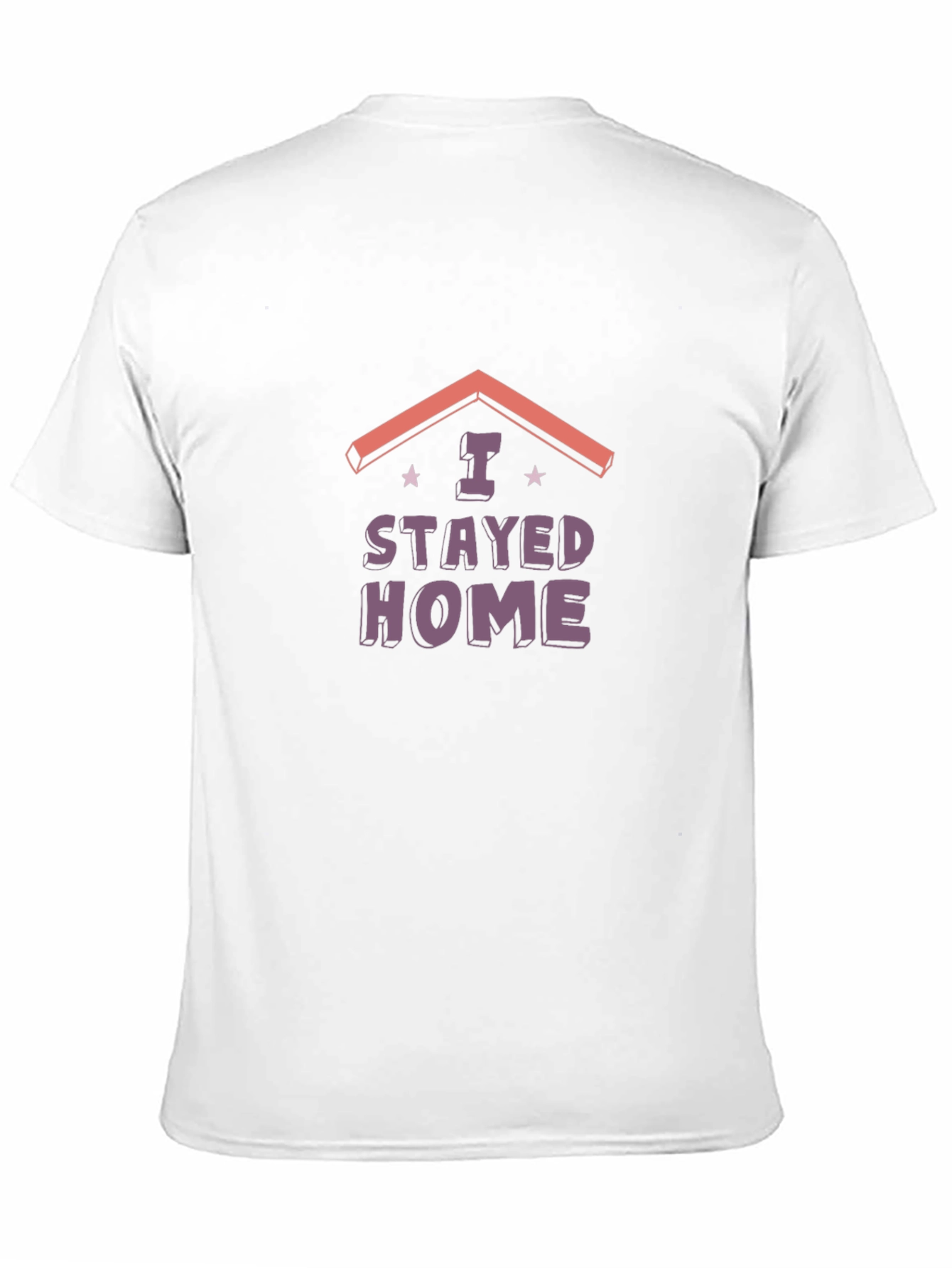 I Stayed Home Black Graphic Tee