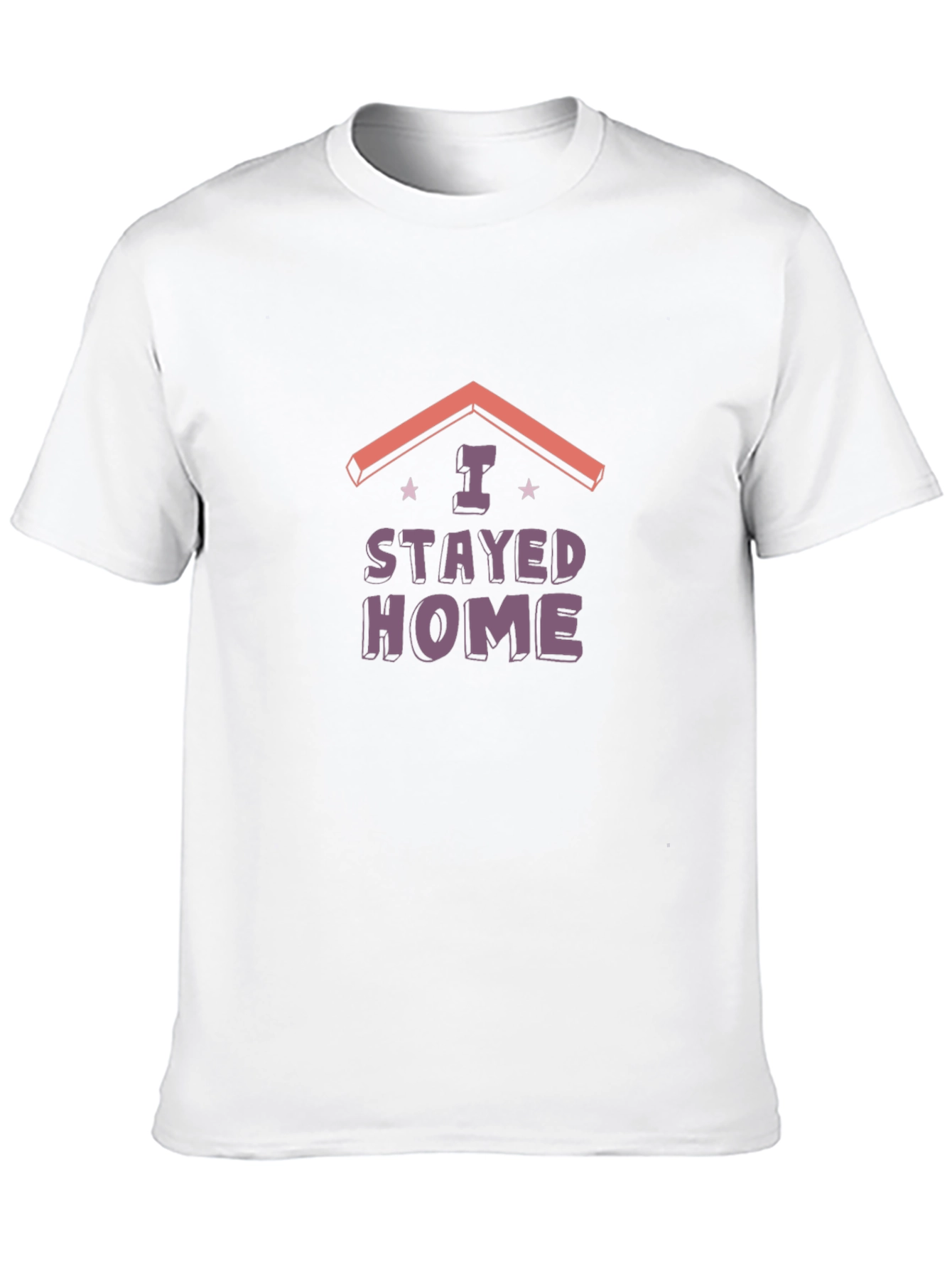 I Stayed Home Black Graphic Tee