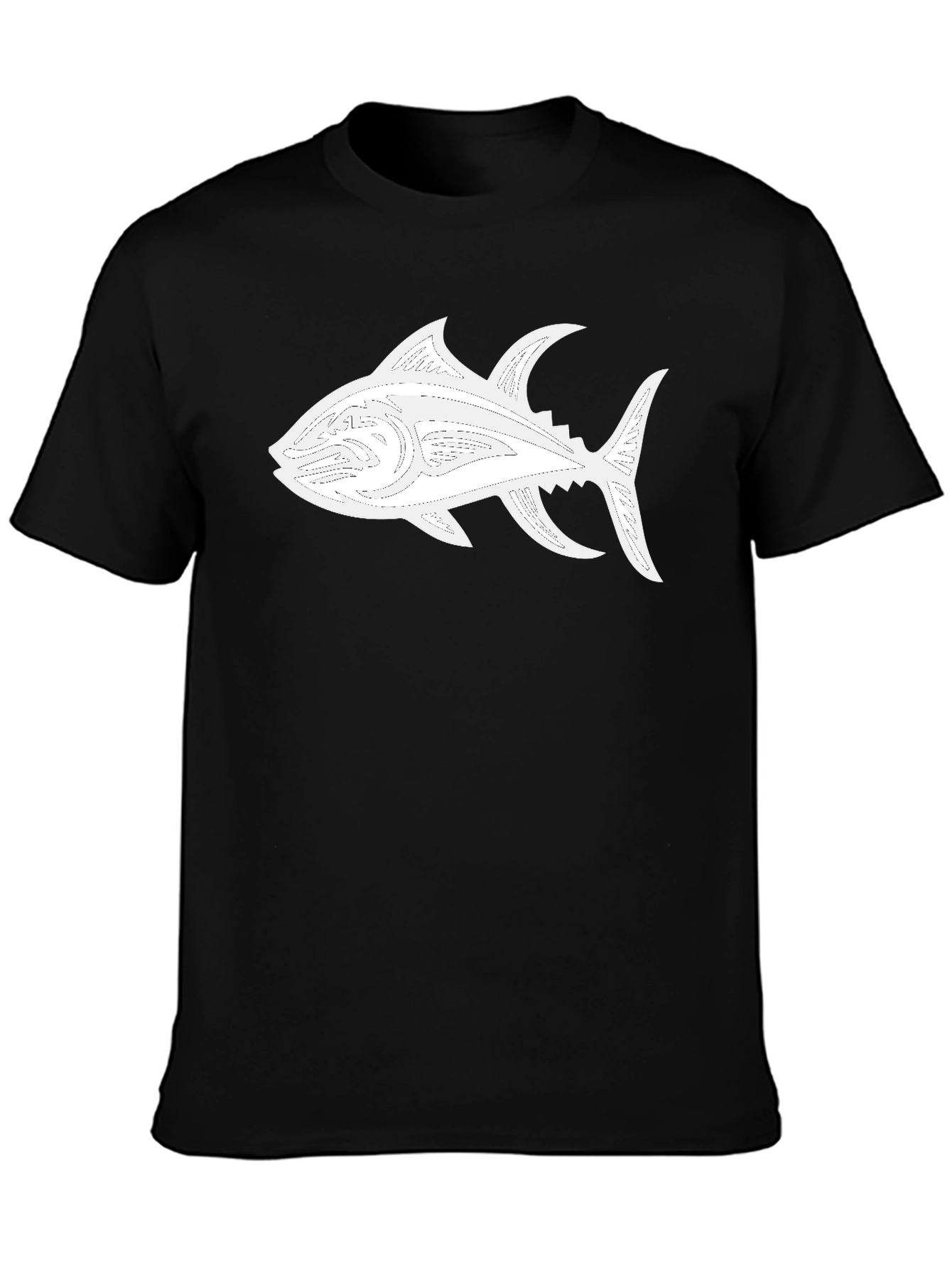 Black Tuna Graphic Tee - Stylish Comfort