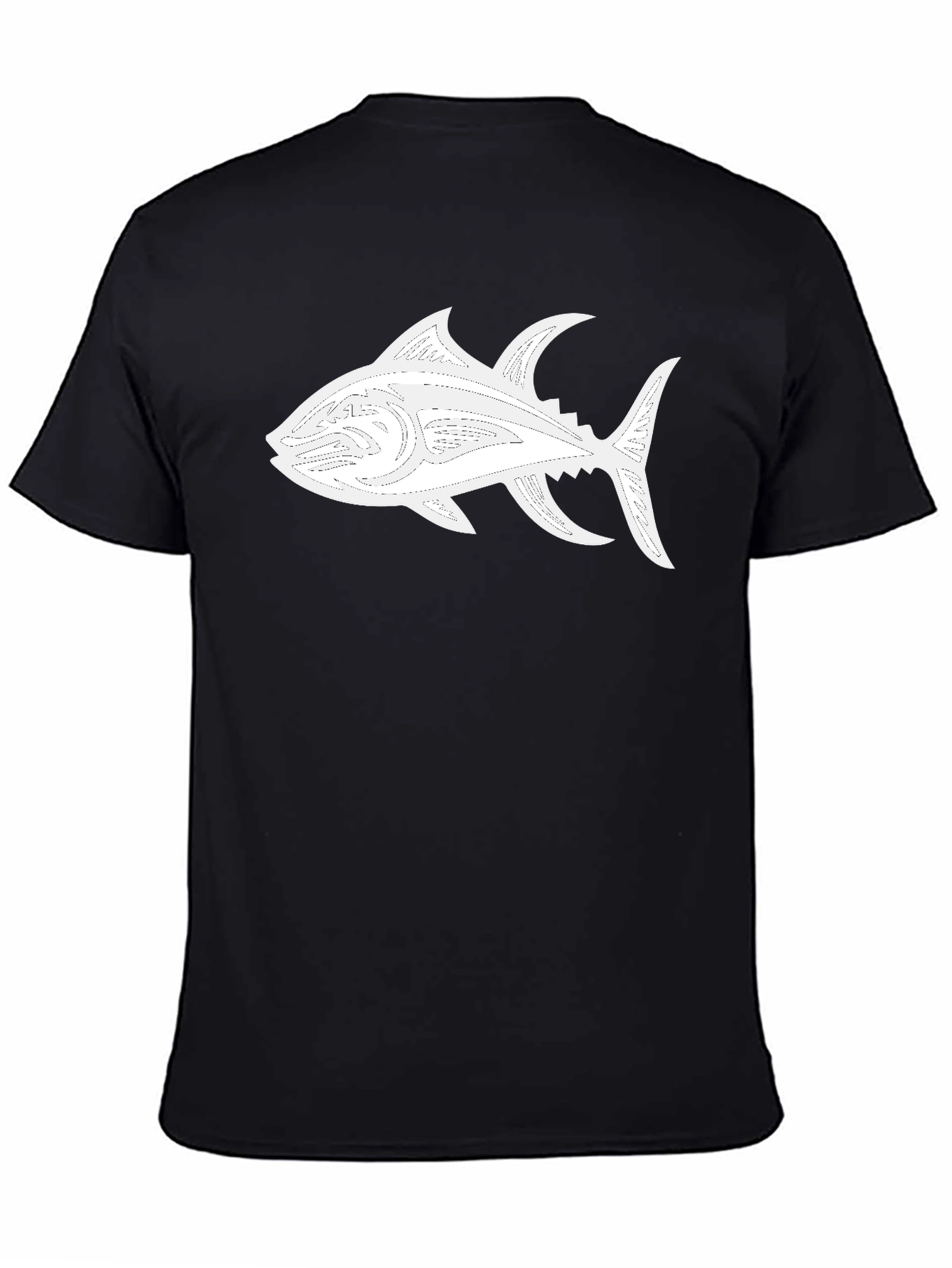 Black Tuna Graphic Tee - Stylish Comfort