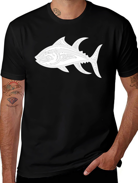 Black Tuna Graphic Tee - Stylish Comfort