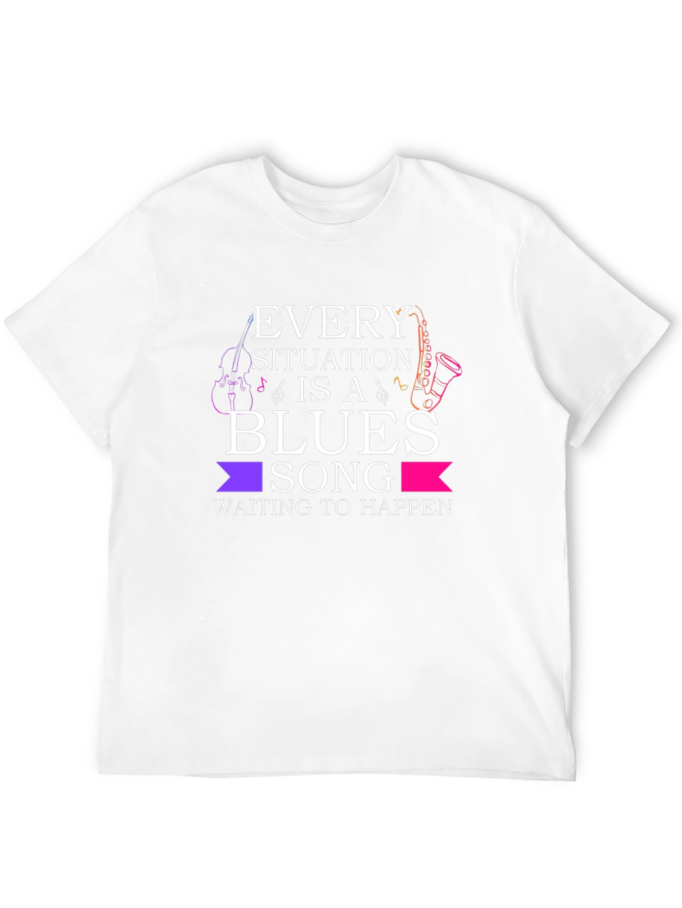 Blues Song Graphic T-Shirt - Music Lover Tee