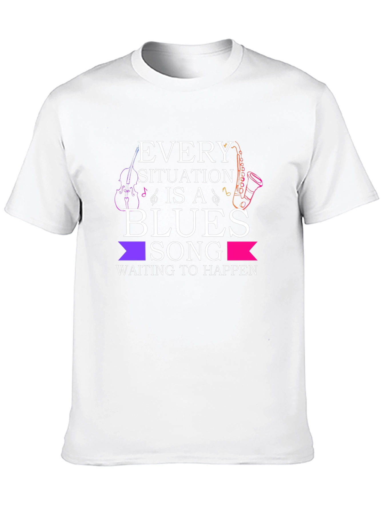 Blues Song Graphic T-Shirt - Music Lover Tee