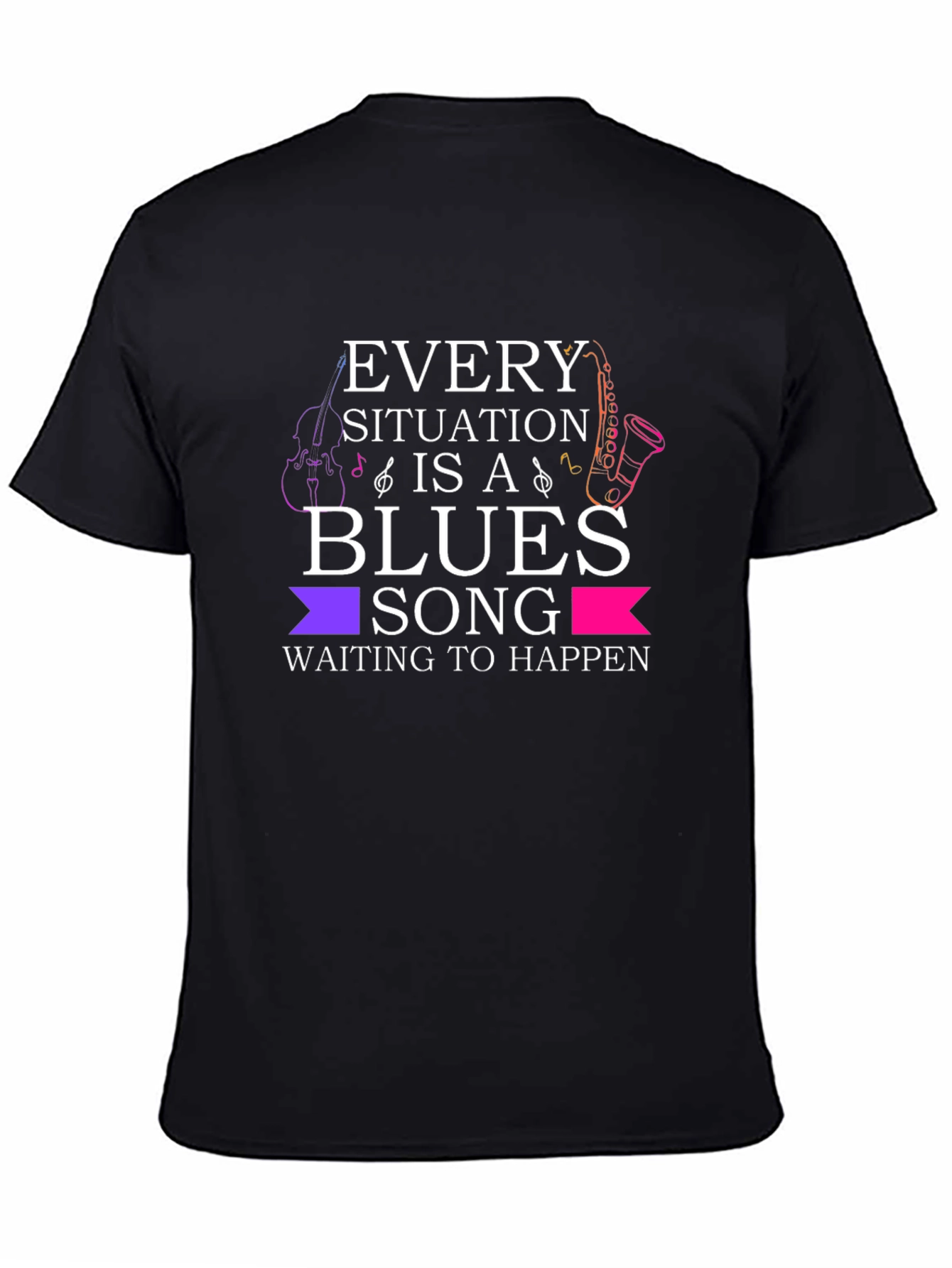 Blues Song Graphic T-Shirt - Music Lover Tee
