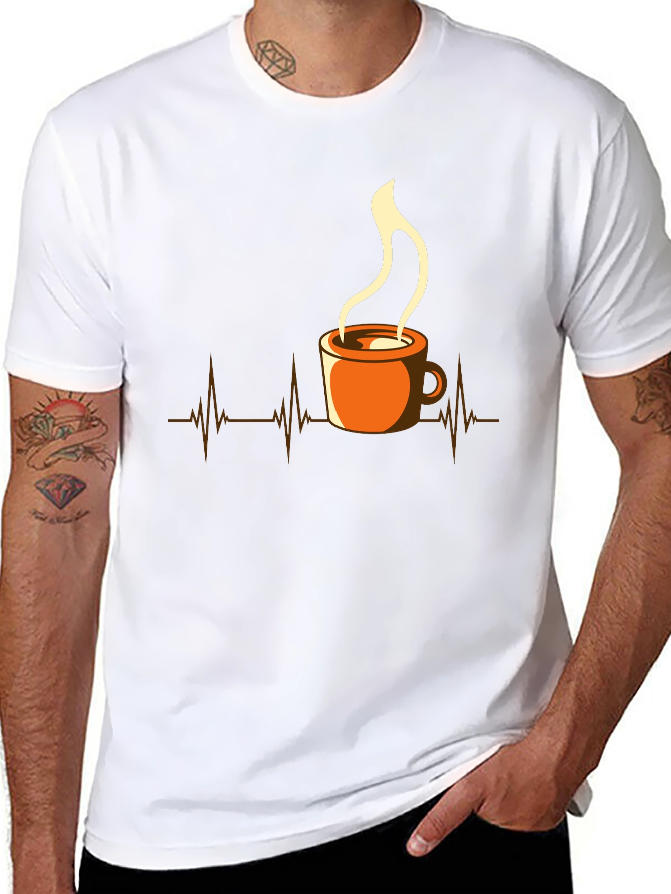 Coffee Lovers Heartbeat Tee