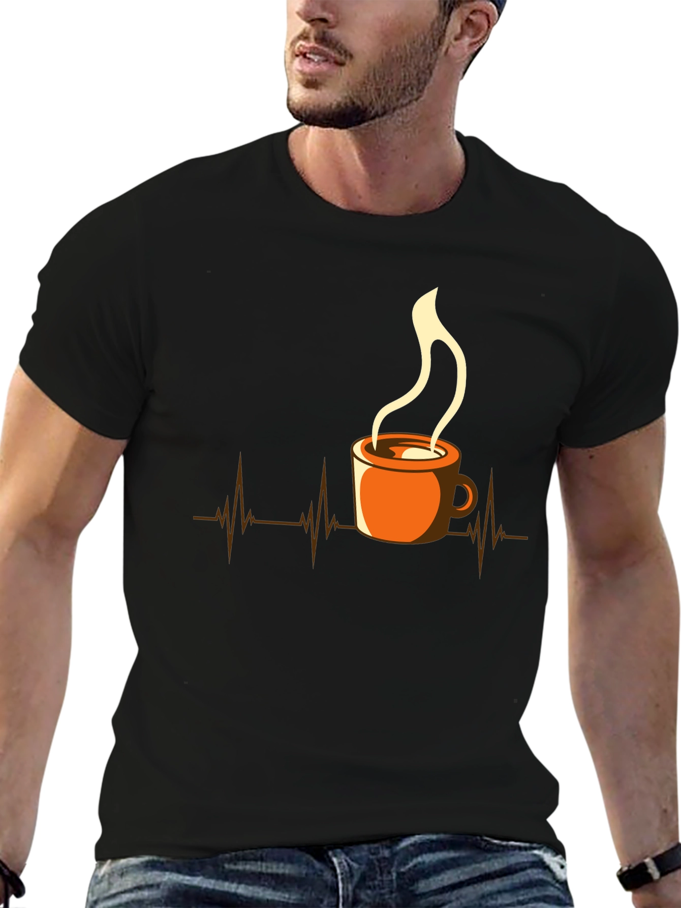 Coffee Lovers Heartbeat Tee