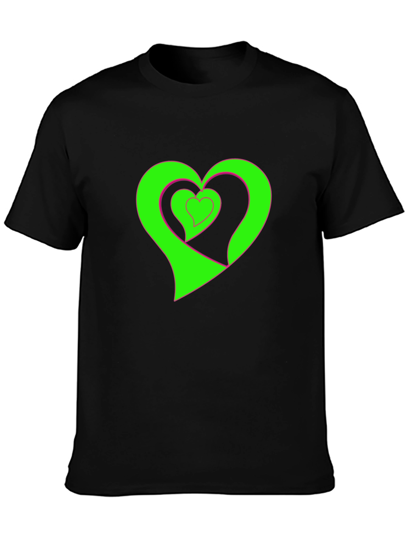 Heart Graphic Black Tee
