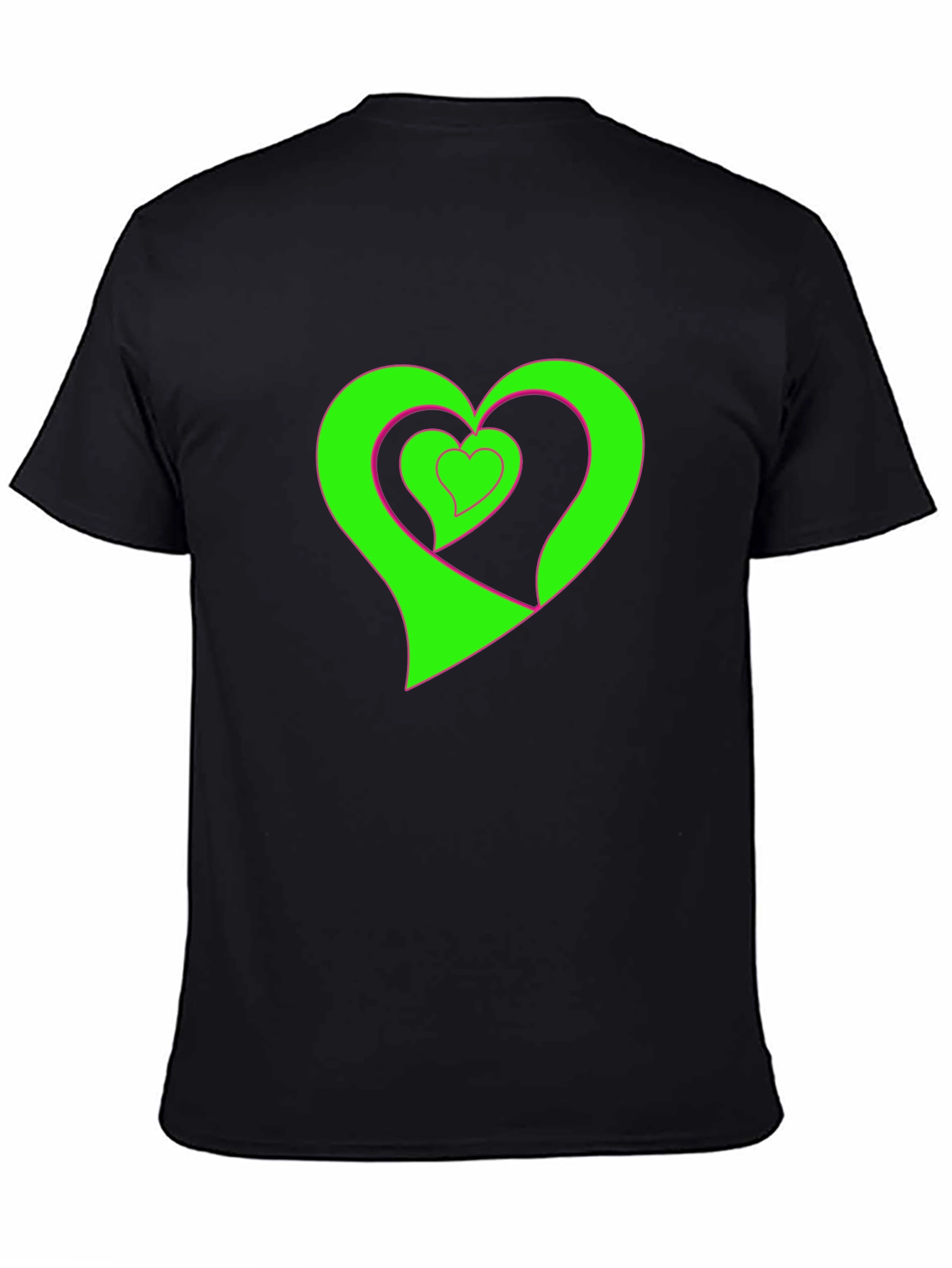 Heart Graphic Black Tee