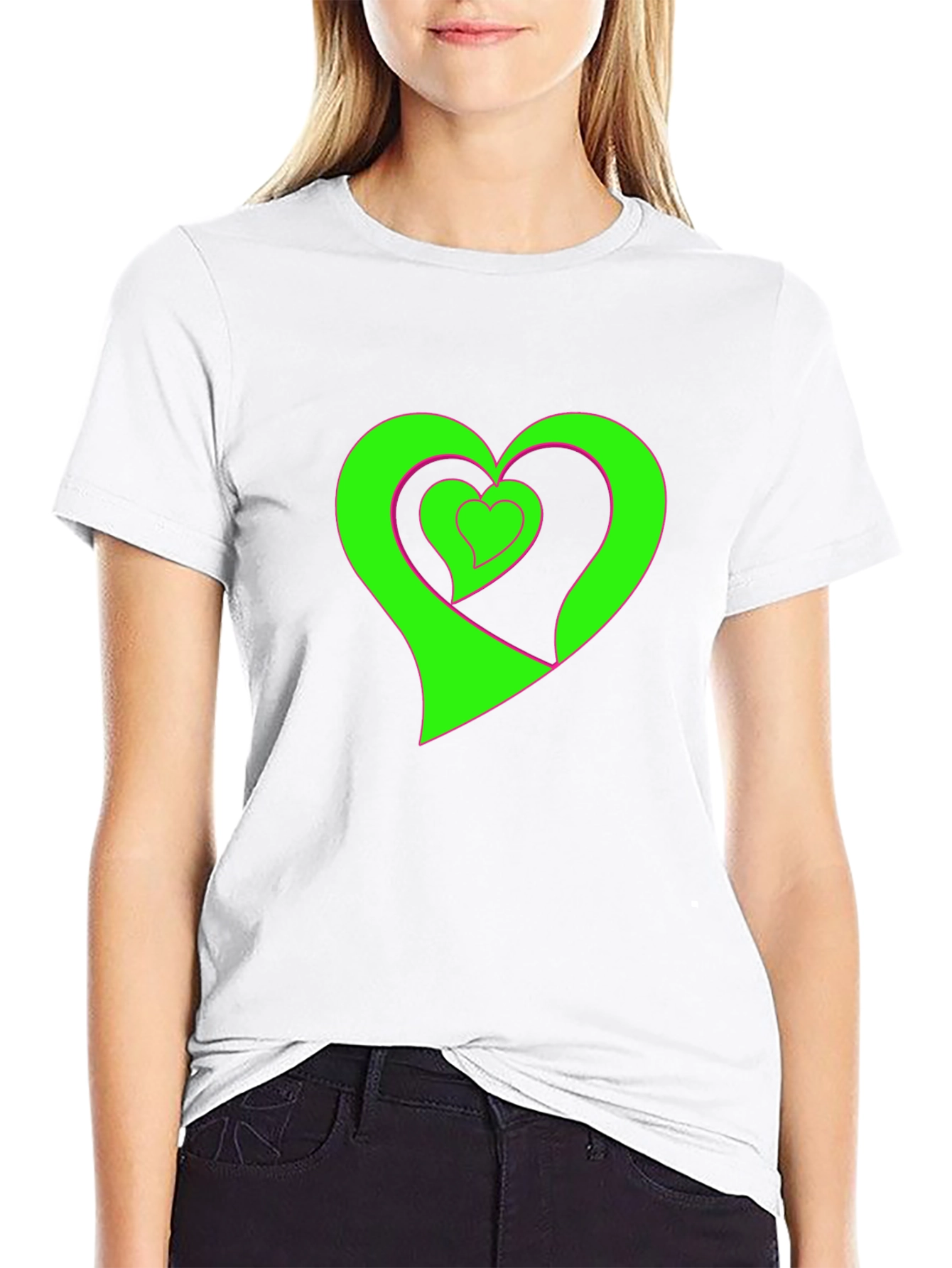 Heart Graphic Black Tee
