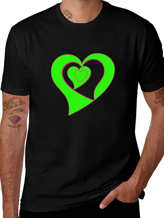 Heart Graphic Black Tee