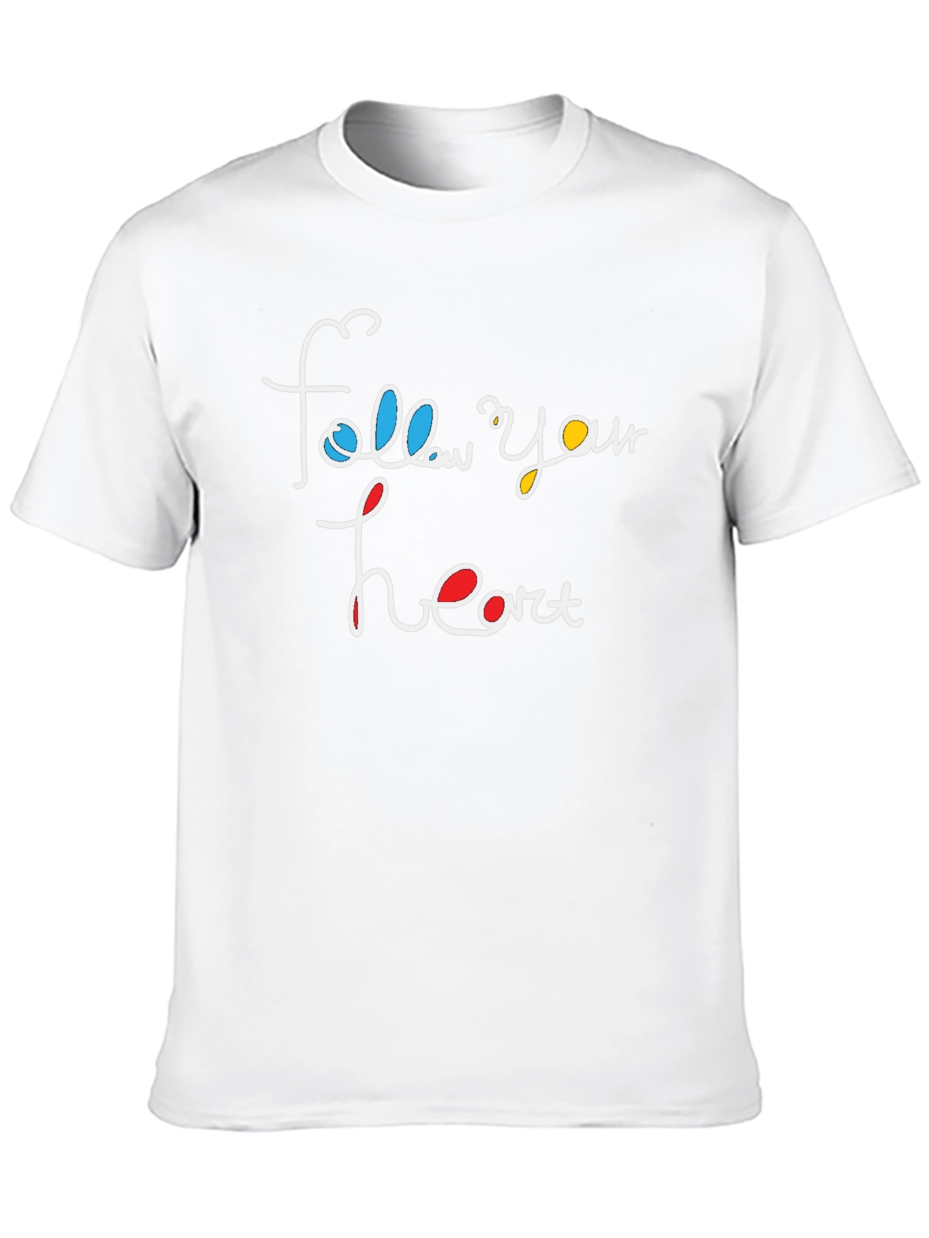 Follow Your Heart Graphic T-Shirt - Black