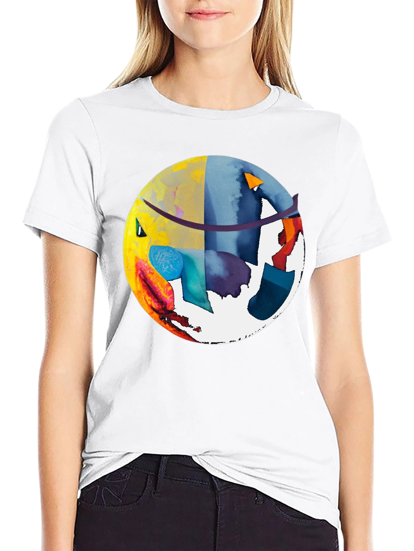 Abstract Art Graphic Tee - Modern Stylish Shirt