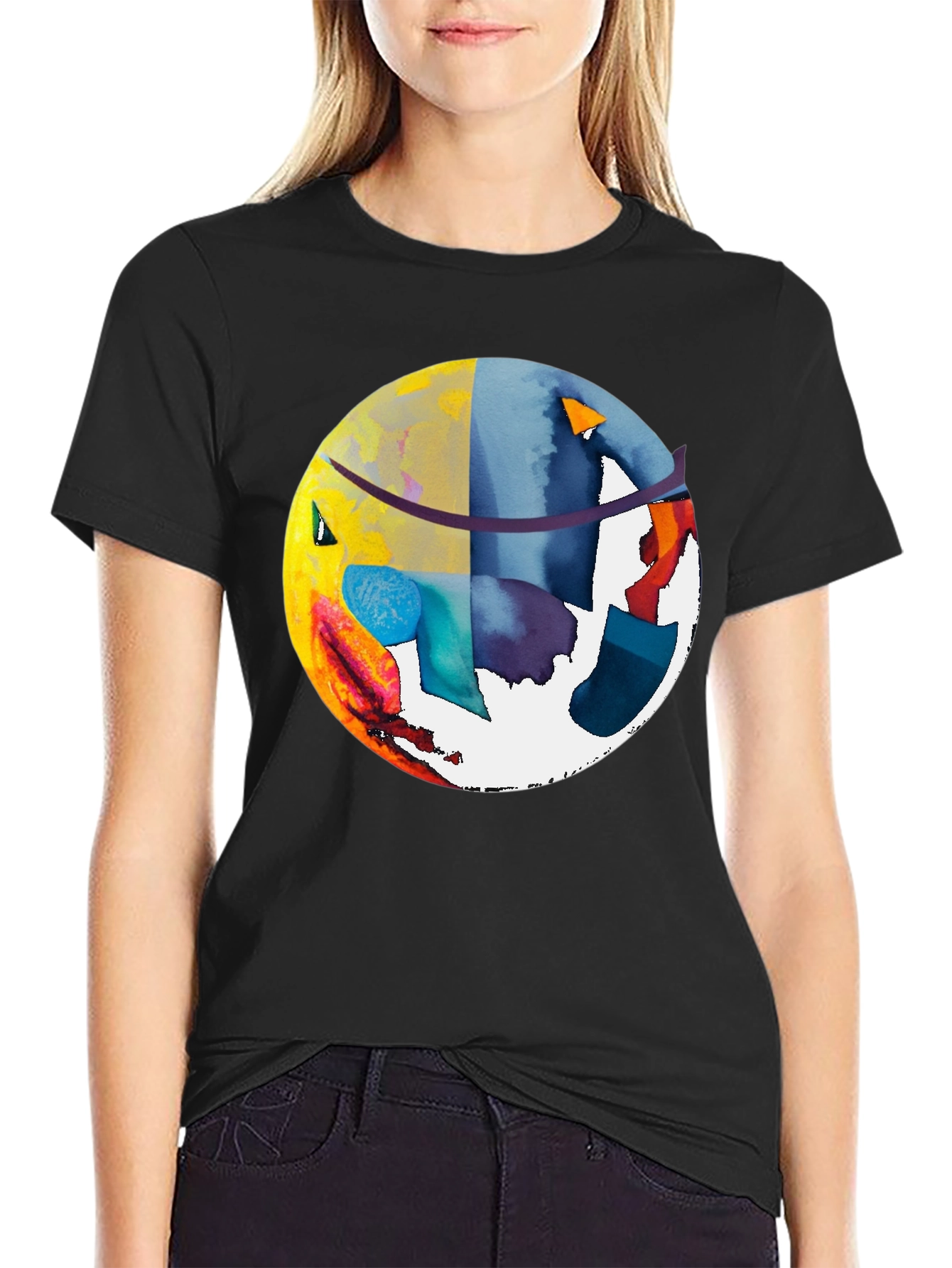 Abstract Art Graphic Tee - Modern Stylish Shirt