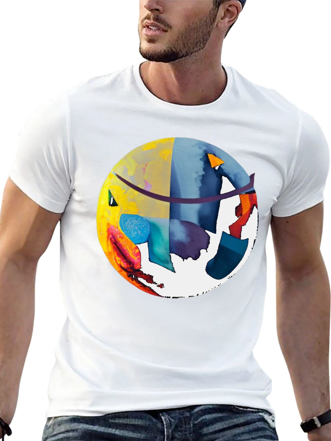 Abstract Art Graphic Tee - Modern Stylish Shirt