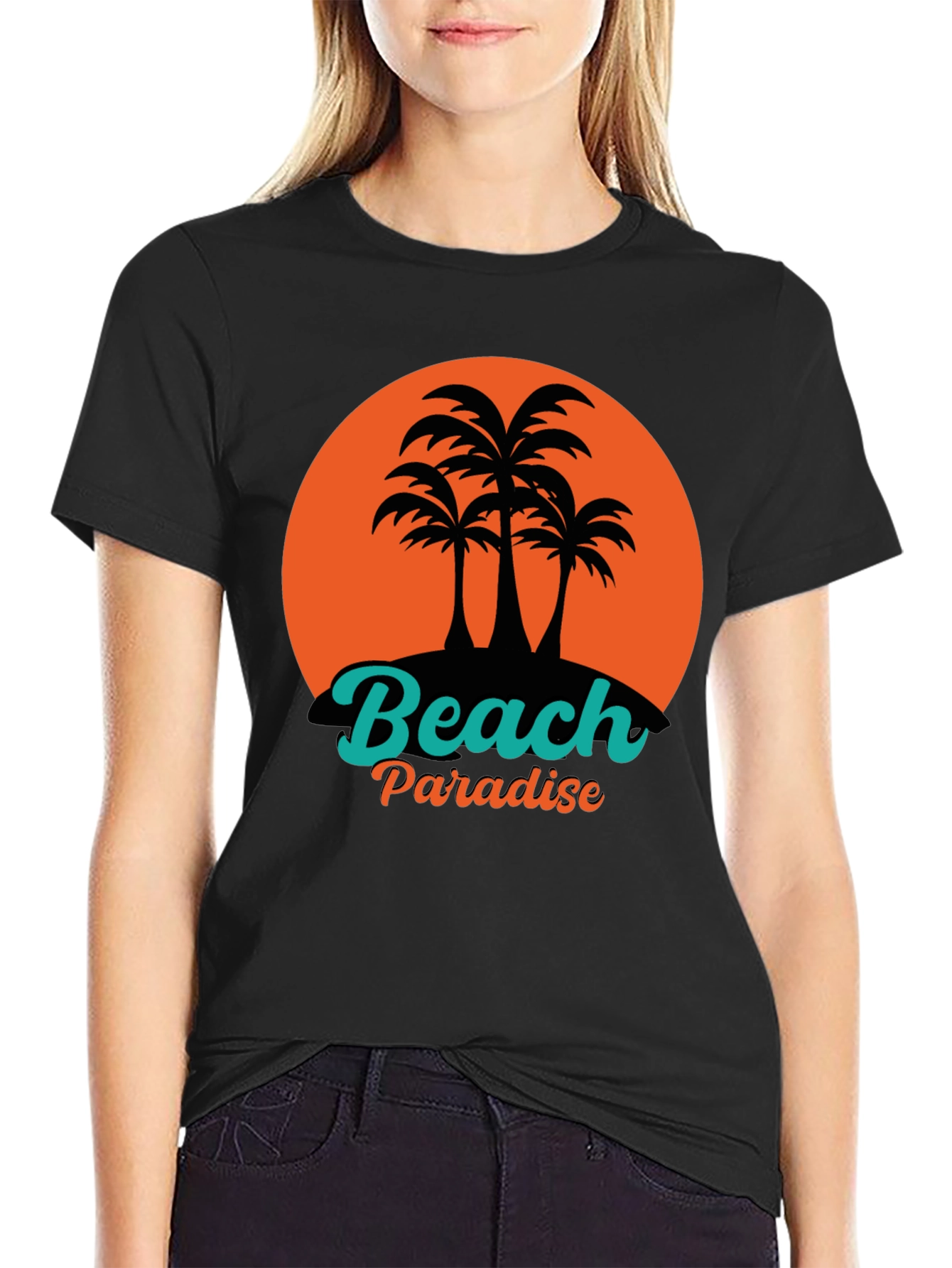 Beach Paradise Graphic T-Shirt