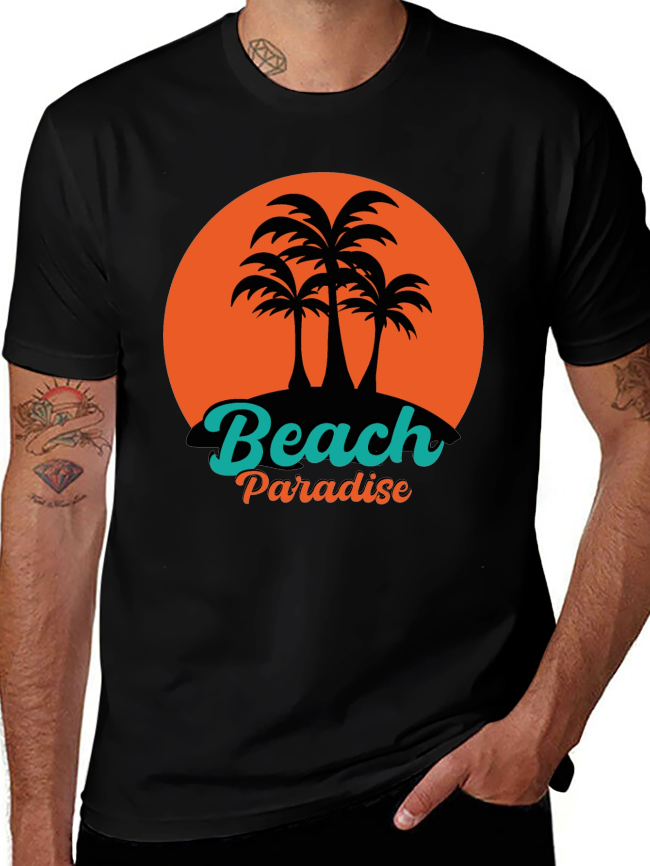 Beach Paradise Graphic T-Shirt