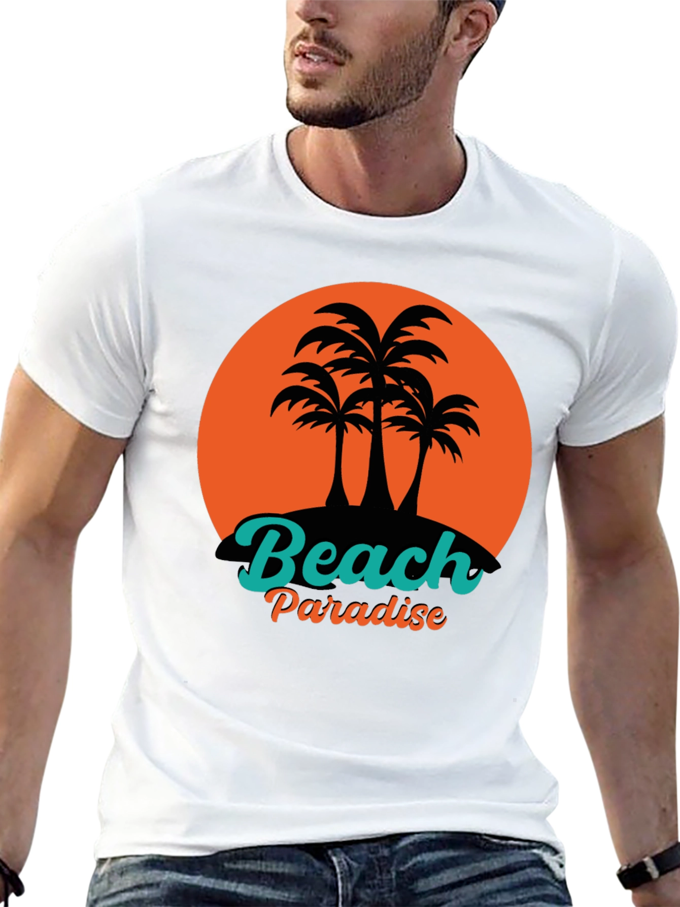 Beach Paradise Graphic T-Shirt