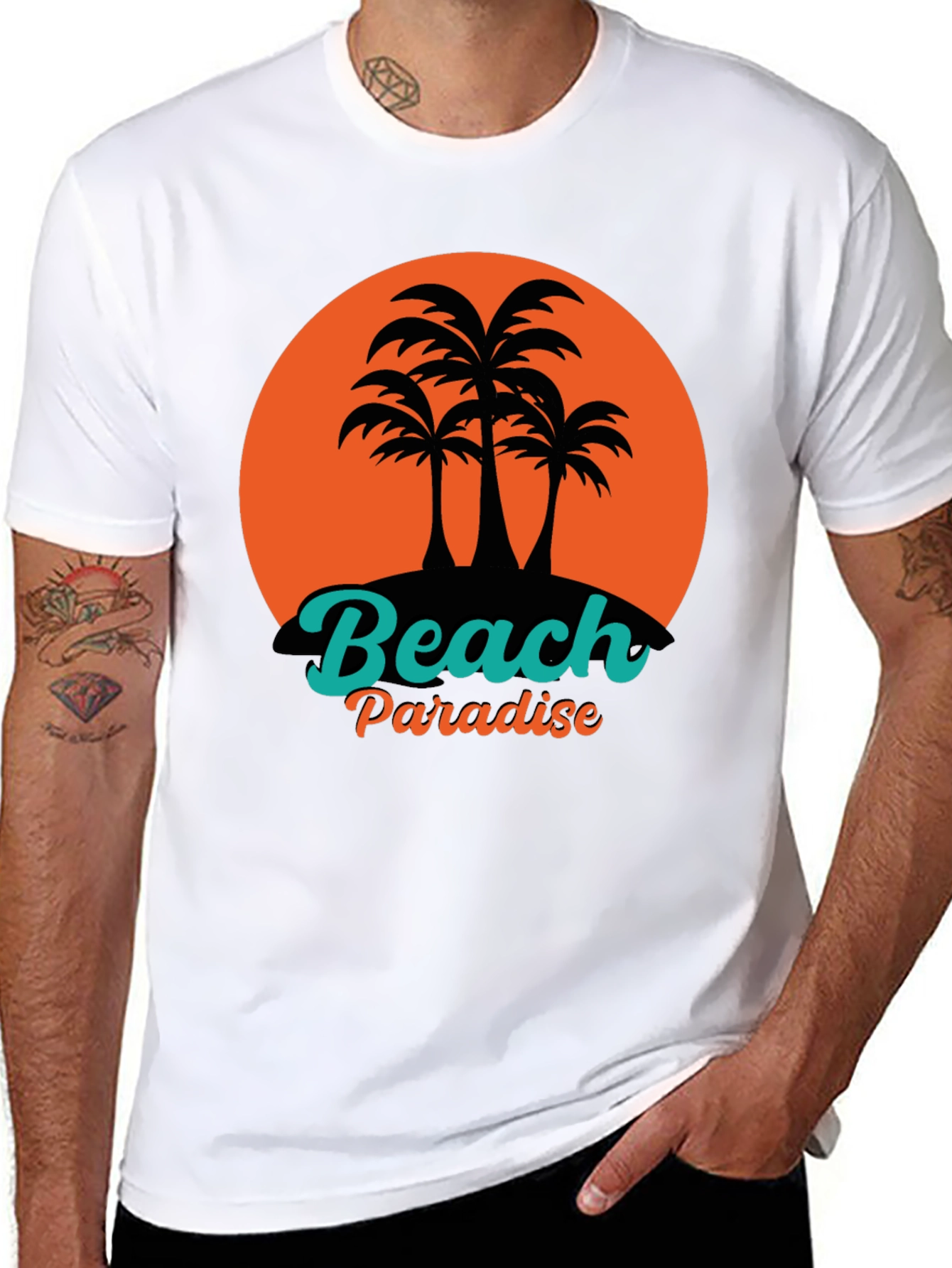 Beach Paradise Graphic T-Shirt
