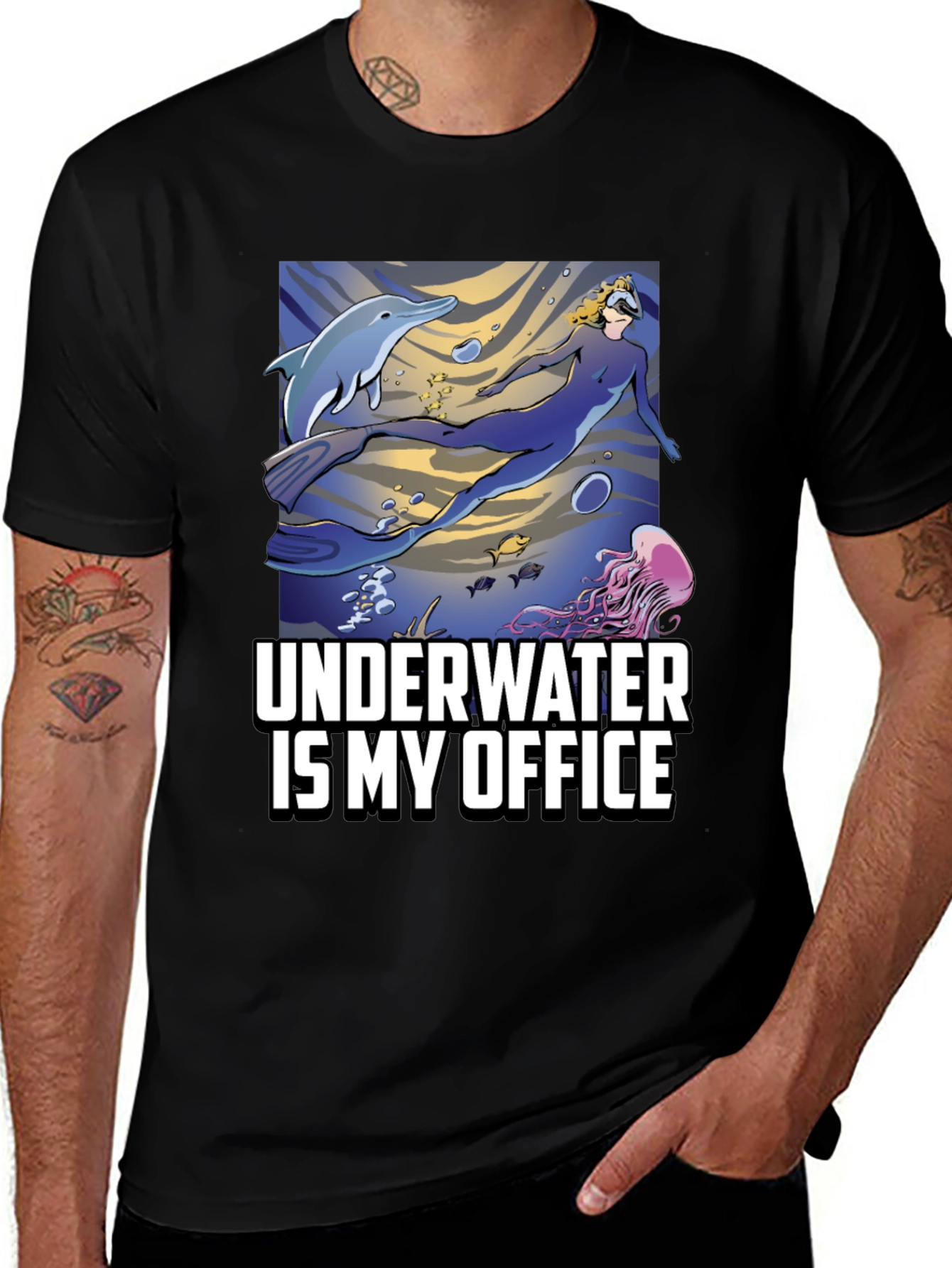 Underwater Is My Office T-Shirt - Diver Life