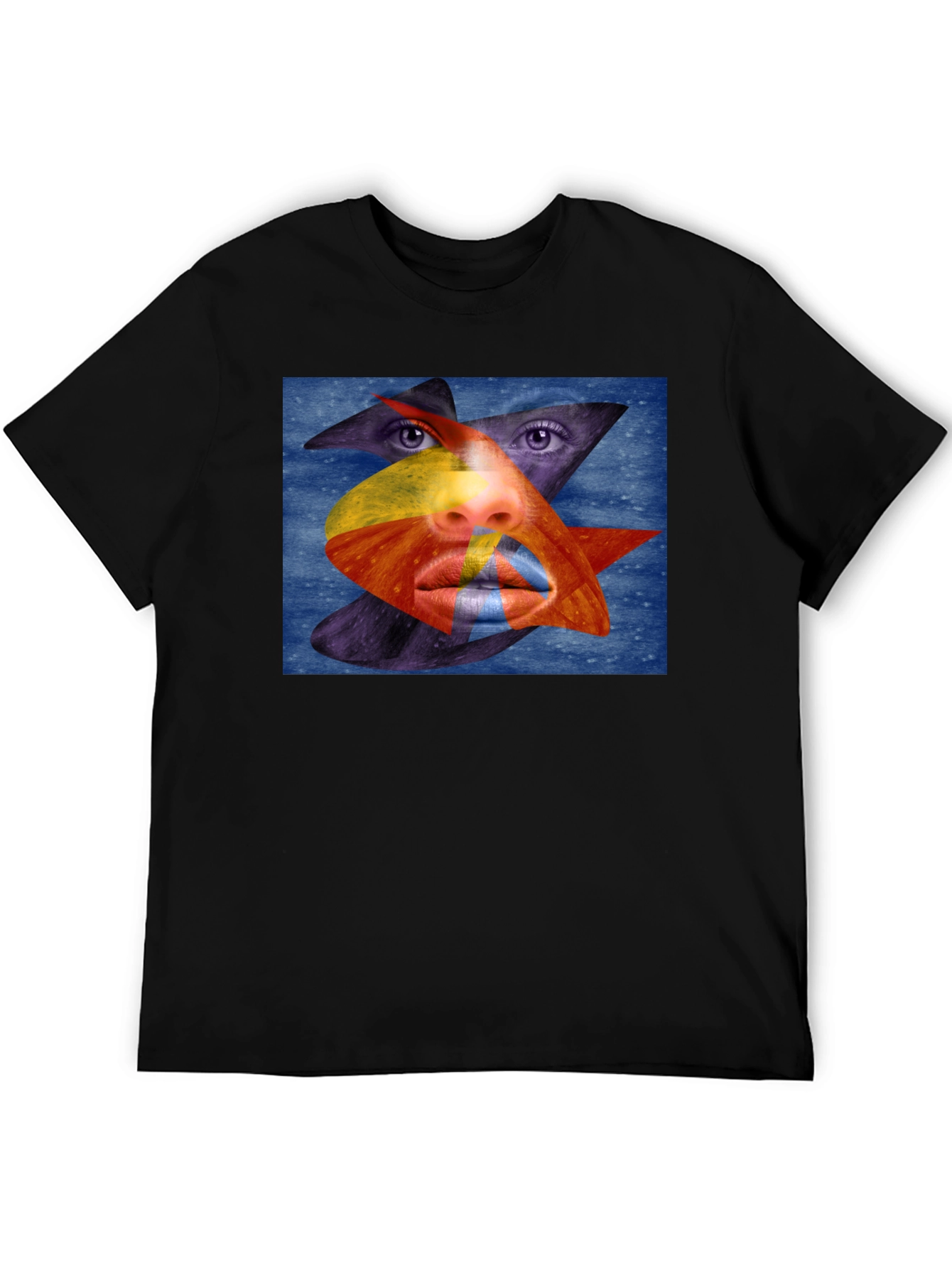 Abstract Face Graphic Tee