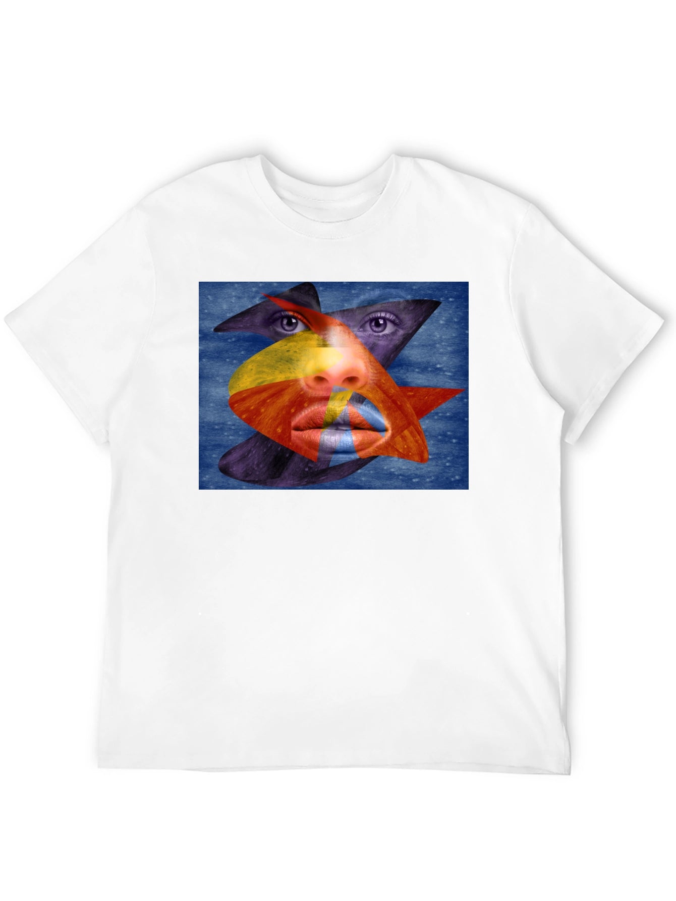 Abstract Face Graphic Tee