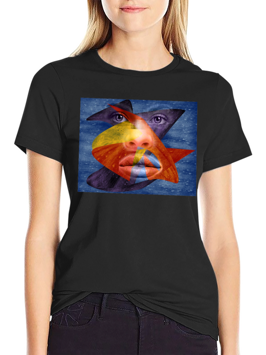 Abstract Face Graphic Tee
