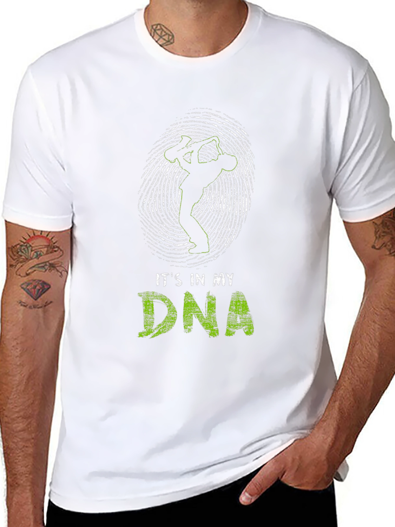 Its in My DNA Saxophone Player Black T-Shirt