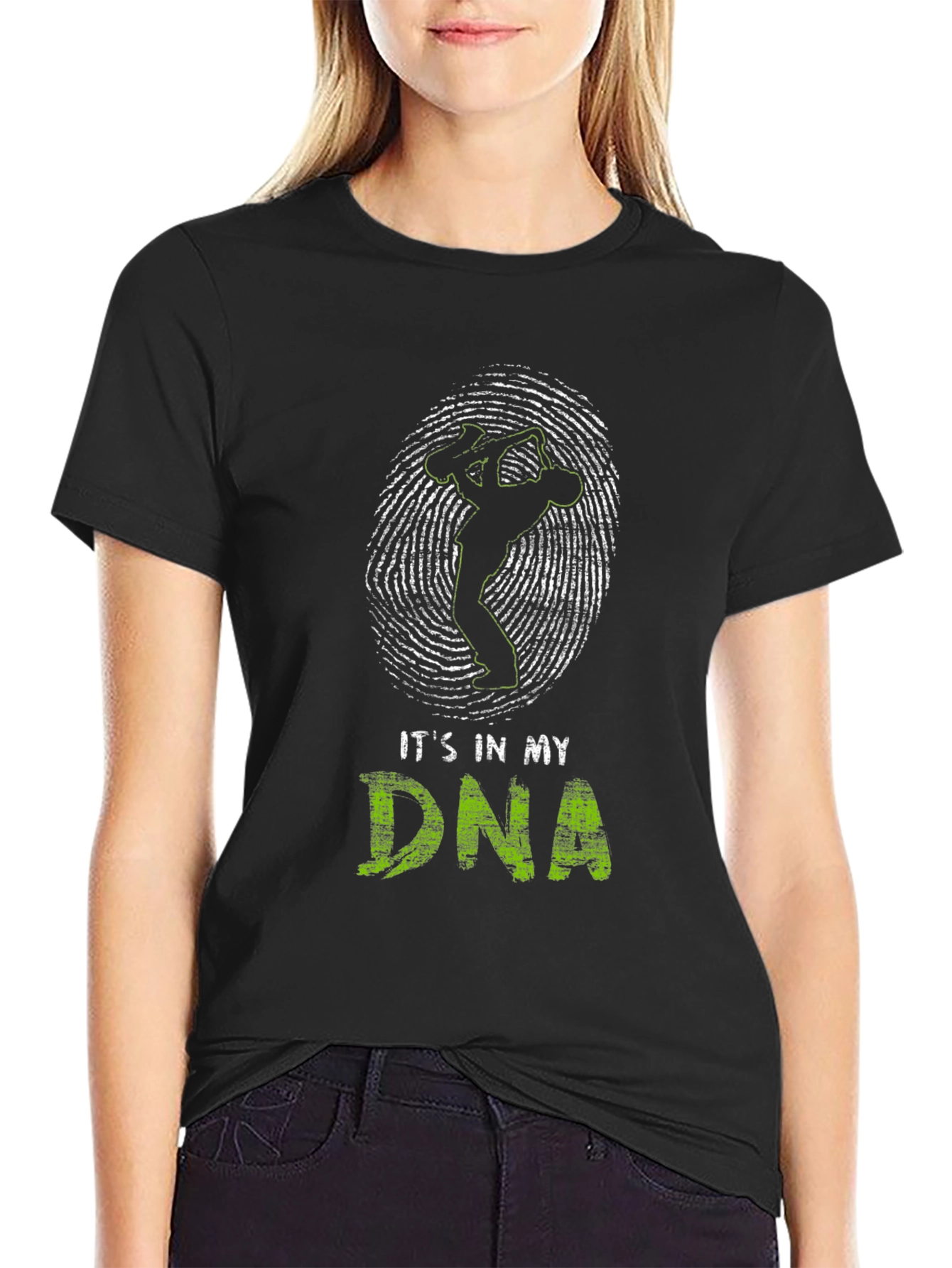 Its in My DNA Saxophone Player Black T-Shirt