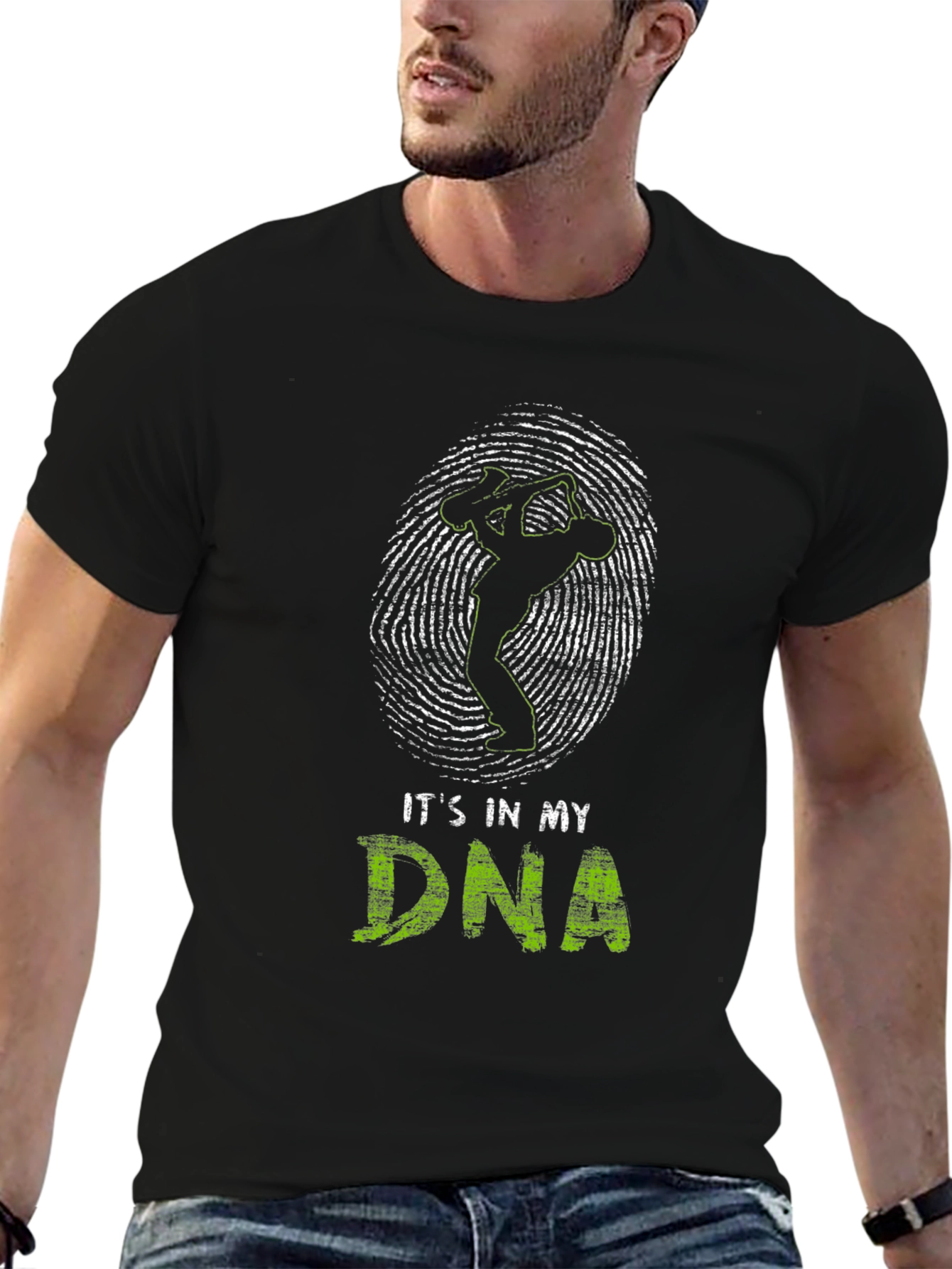 Its in My DNA Saxophone Player Black T-Shirt