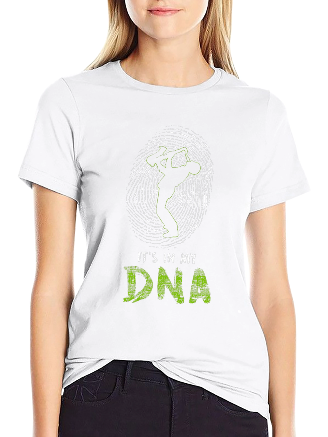 Its in My DNA Saxophone Player Black T-Shirt