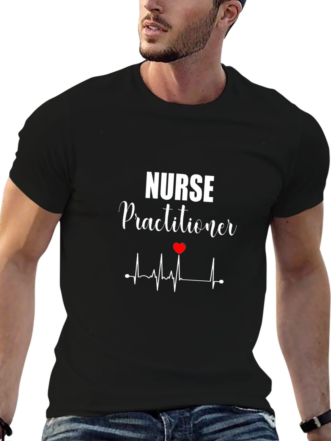 Nurse Practitioner Heartbeat T-Shirt - Medical Apparel