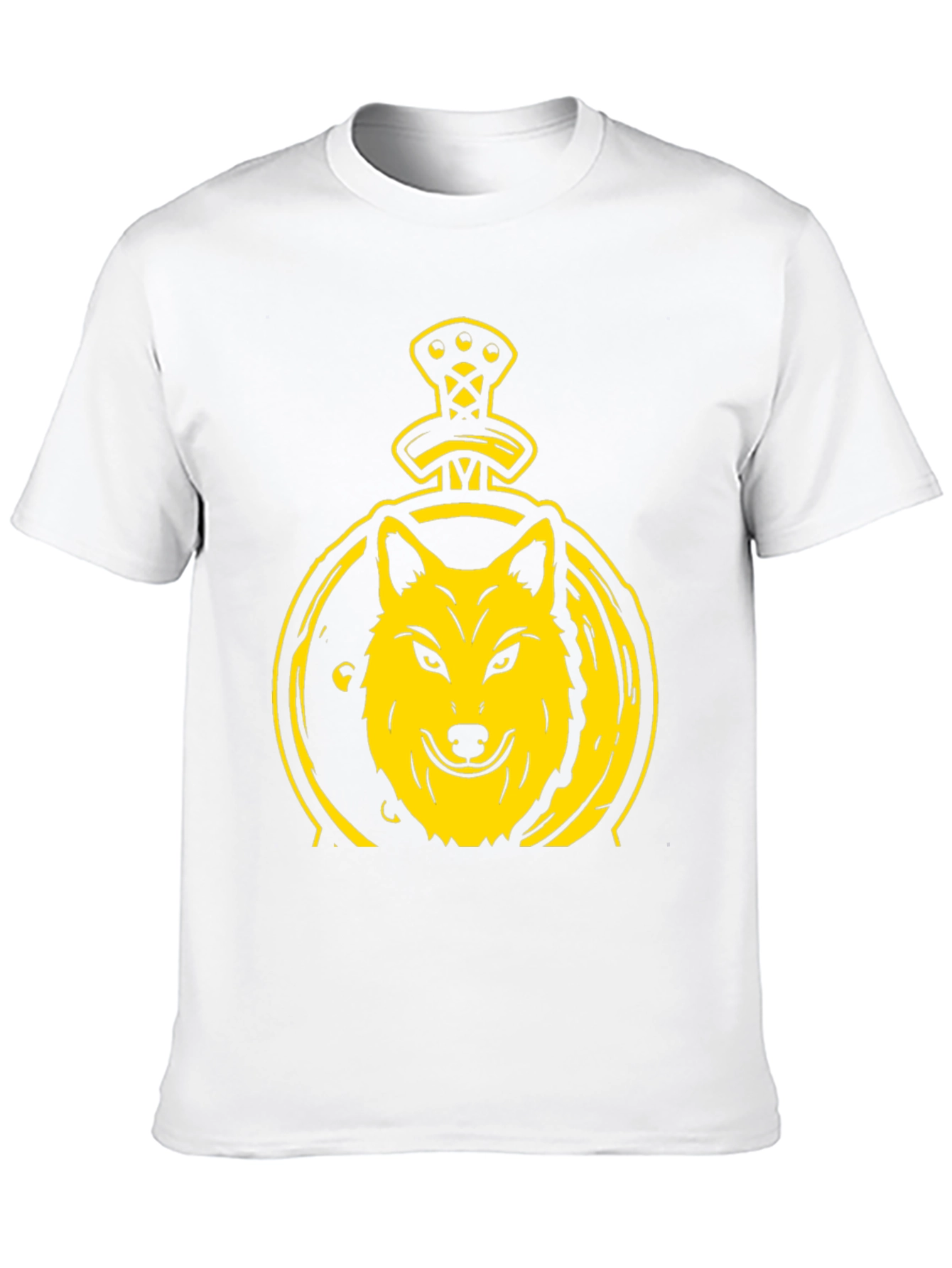 Wolf and Sword Graphic T-Shirt - Black