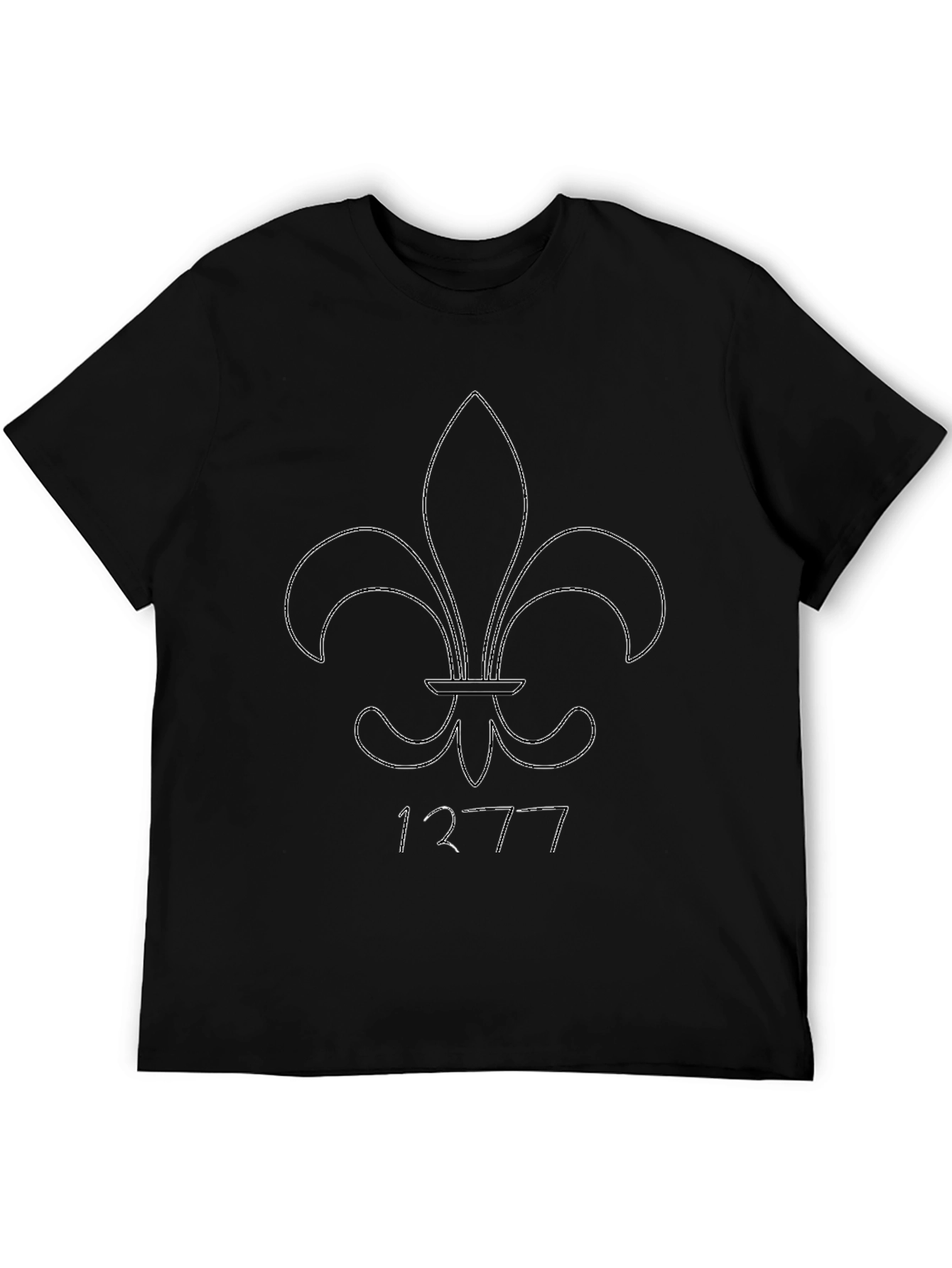 Fleur-de-Lis Black Graphic Tee