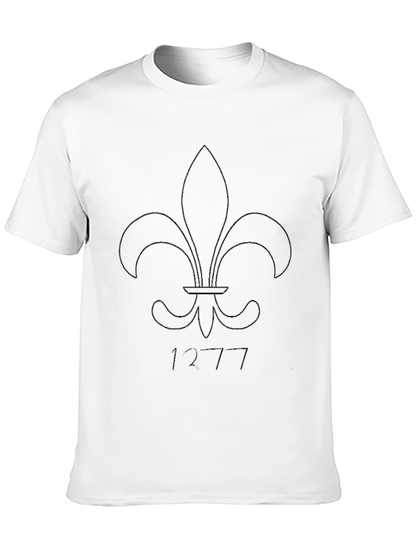 Fleur-de-Lis Black Graphic Tee